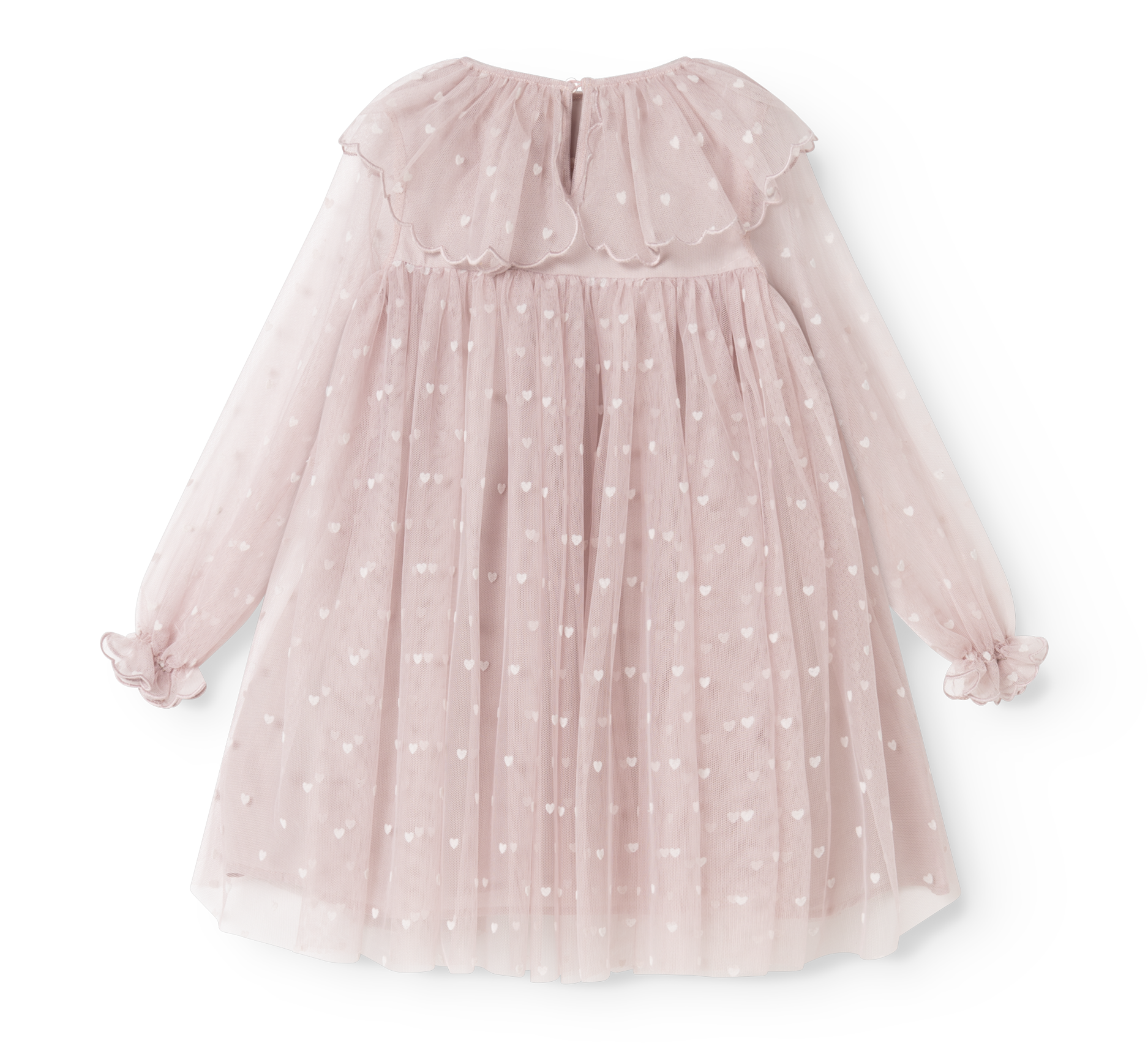 MarMar Copenhagen MarMar Copenhagen - Dera Ballerina Dresses - Cloud Grey Hearts - Pearls & Swines