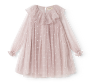 MarMar Copenhagen MarMar Copenhagen - Dera Ballerina Dresses - Cloud Grey Hearts - Pearls & Swines