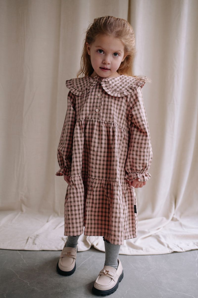 Daily Brat Daily Brat - Snugglepuff Heart Dress - Rose - Pearls & Swines