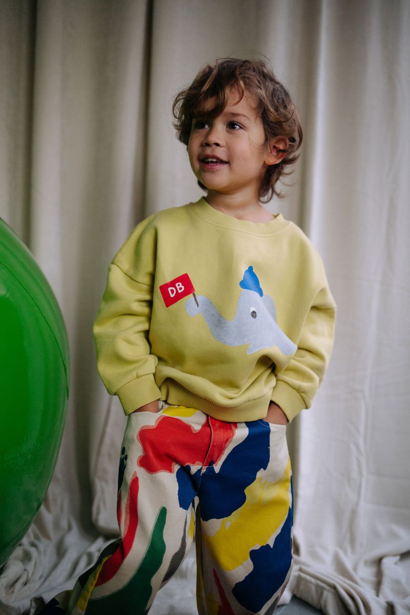 Daily Brat Daily Brat - Elephunk Sweater - Lush Lemonade - Pearls & Swines