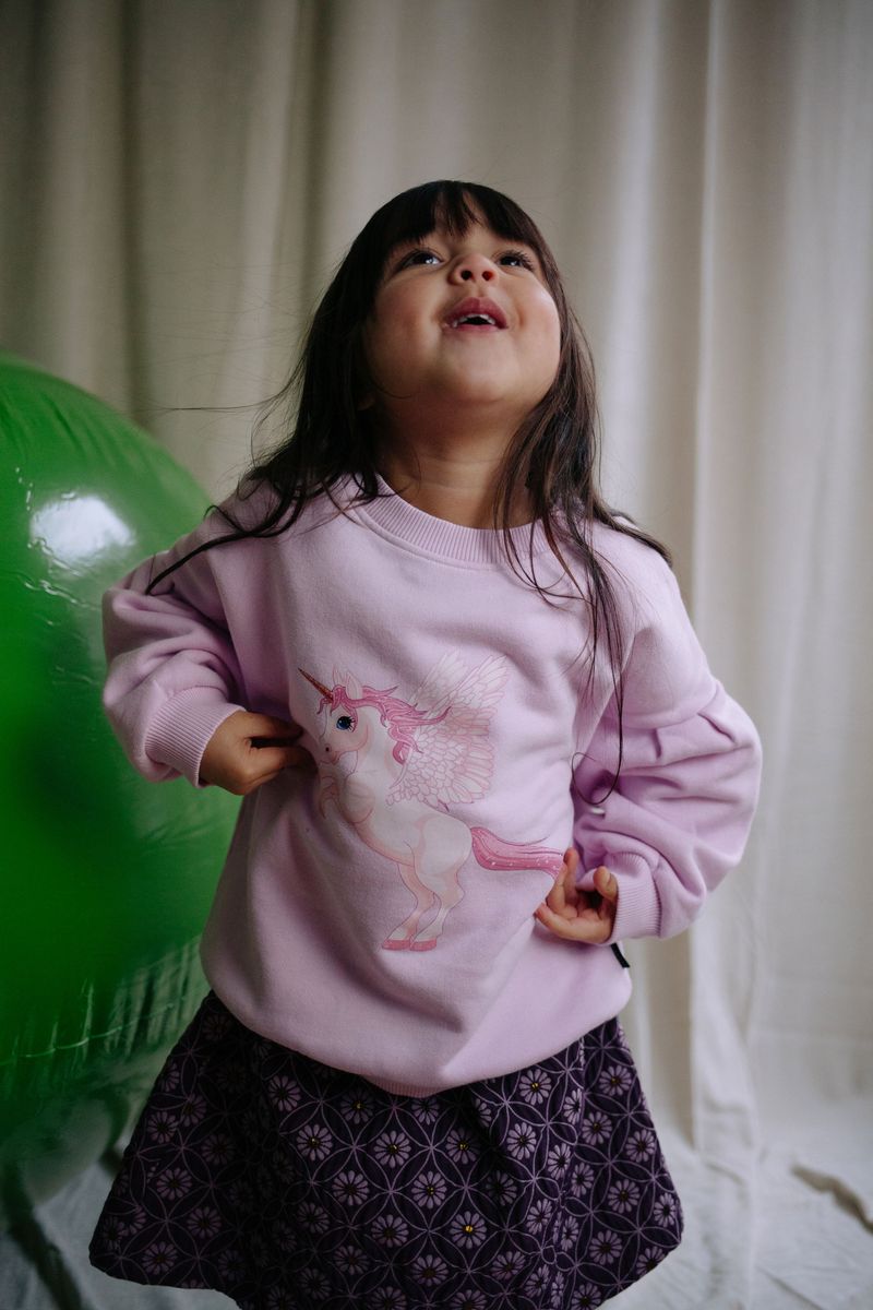 Daily Brat Daily Brat - Marshmallow Unicorn Sweater - Fluffy pink - Pearls & Swines