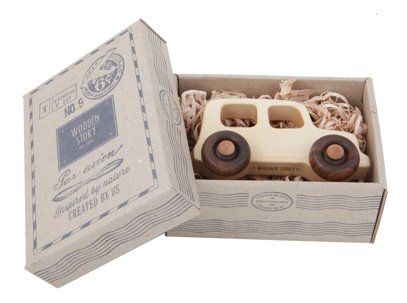 Wooden Story Wooden Story - Wooden Car Off Road Vehicle - Pearls & Swines