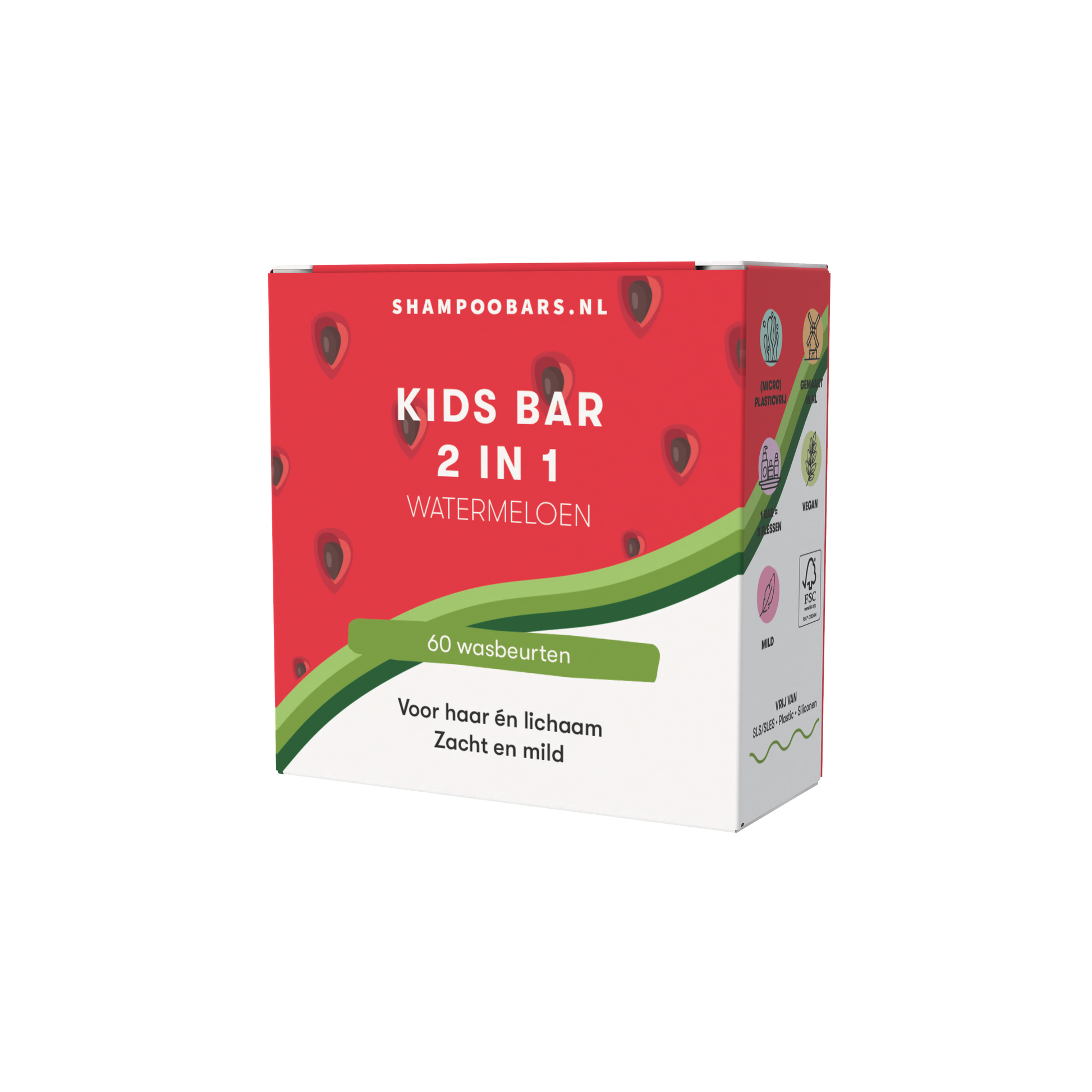 Shampoobars Shampoobars - 2 in 1 bar - Watermeloen - Pearls & Swines