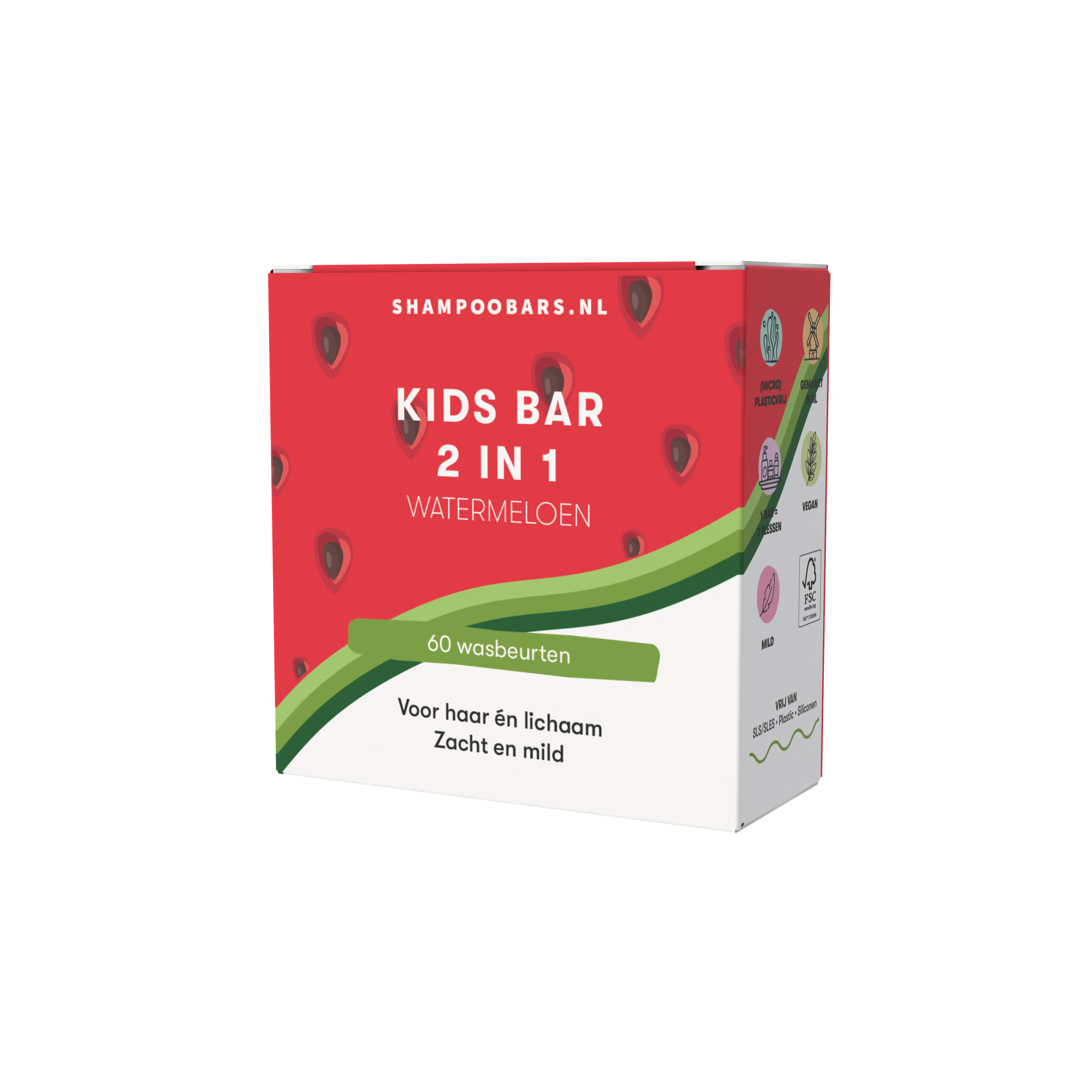 Shampoobars Shampoobars - 2 in 1 bar - Watermeloen - Pearls & Swines