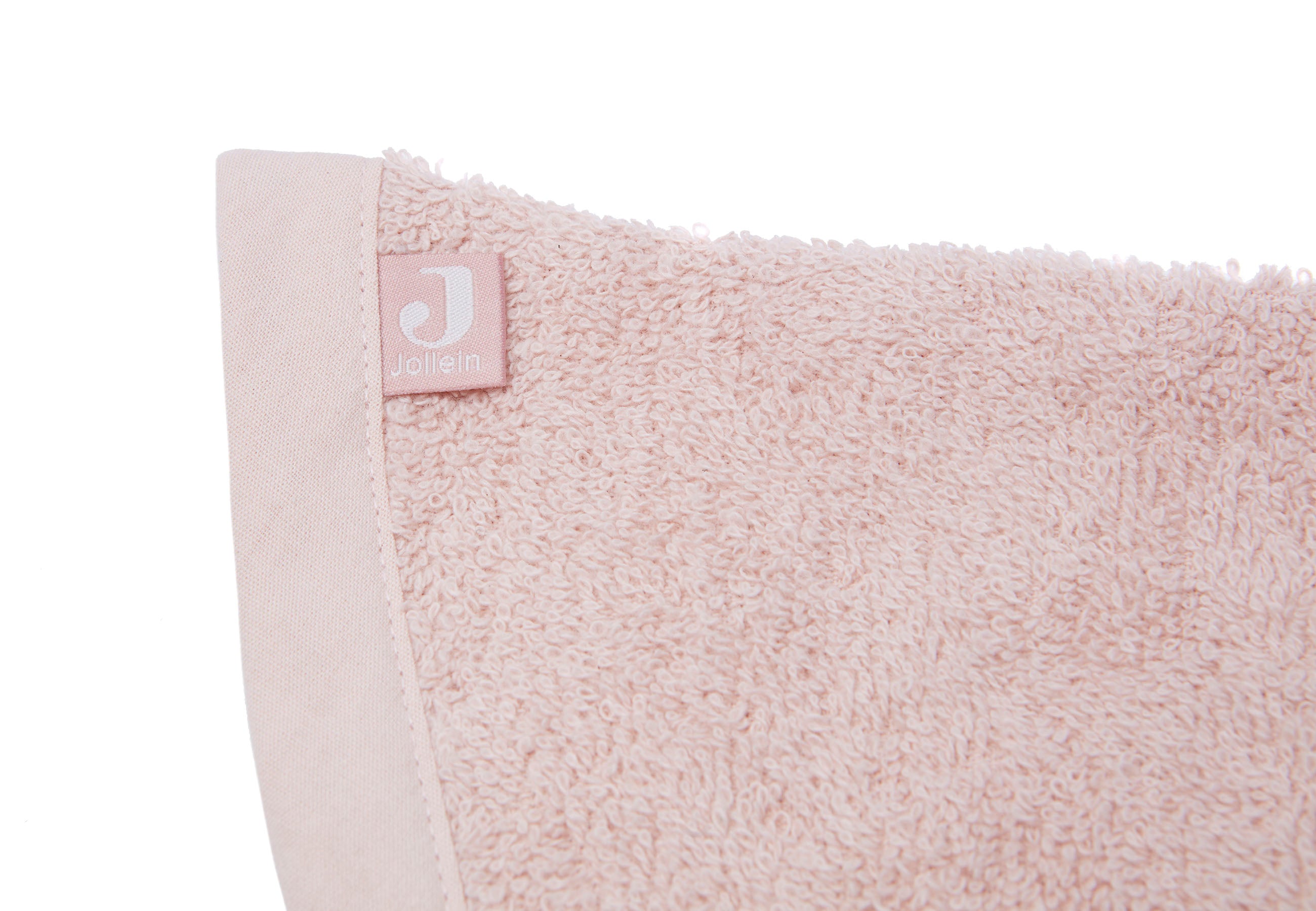 Jollein Jollein Washcloth Terry with Ears - Pale Pink - Pearls & Swines
