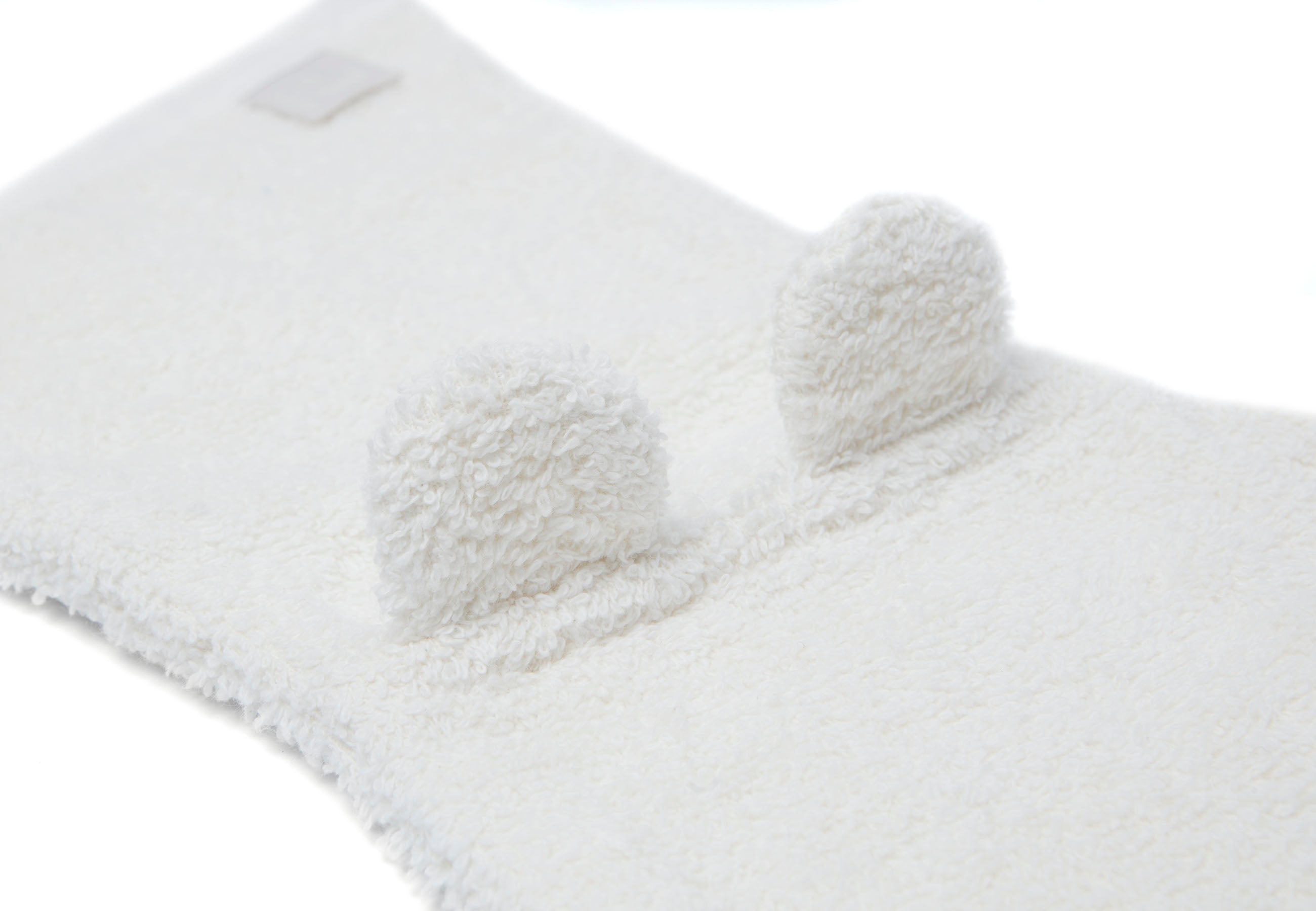 Jollein Jollein - Washcloth Terry with Ears - Ivory - Pearls & Swines