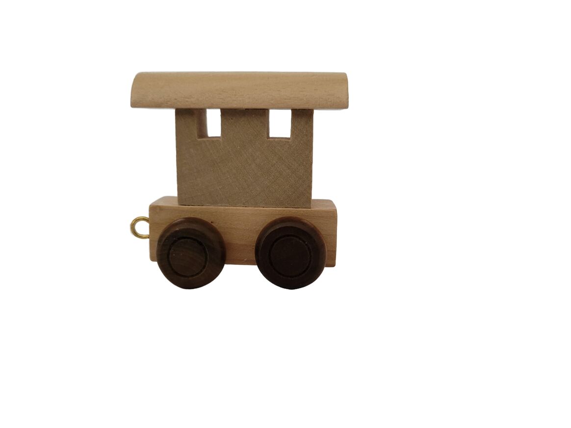 RyanTown RyanTown Natural Wood Letter Train - Pearls & Swines