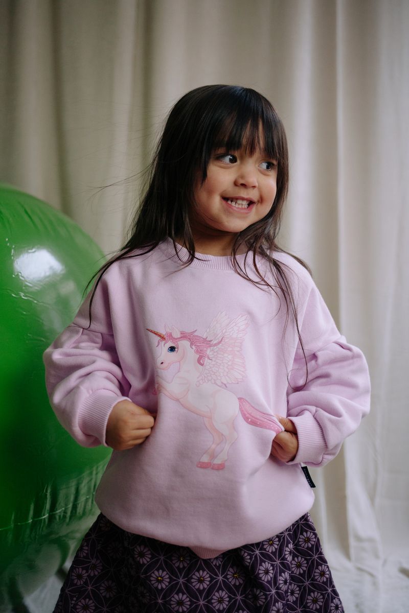 Daily Brat Daily Brat - Marshmallow Unicorn Sweater - Fluffy pink - Pearls & Swines