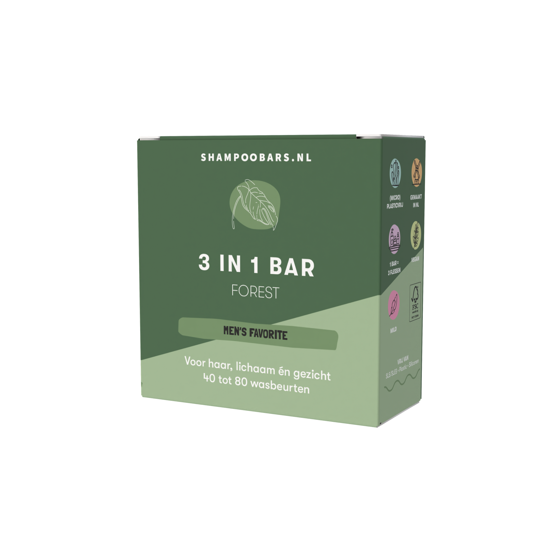 Shampoobars Shampoobars - 3 in 1 bar - Forest - Pearls & Swines