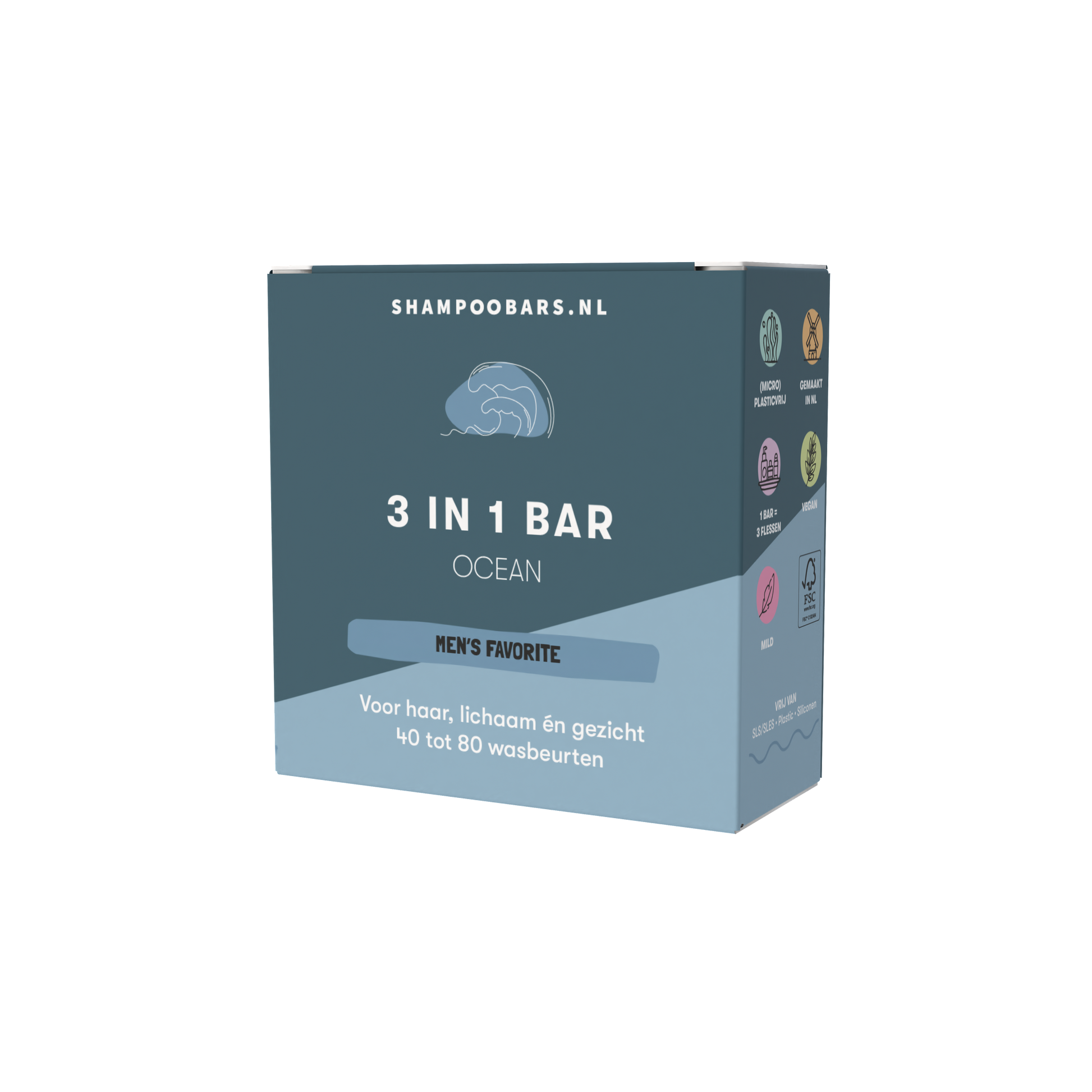 Shampoobars Shampoobars - 3 in 1 bar - Ocean - Pearls & Swines