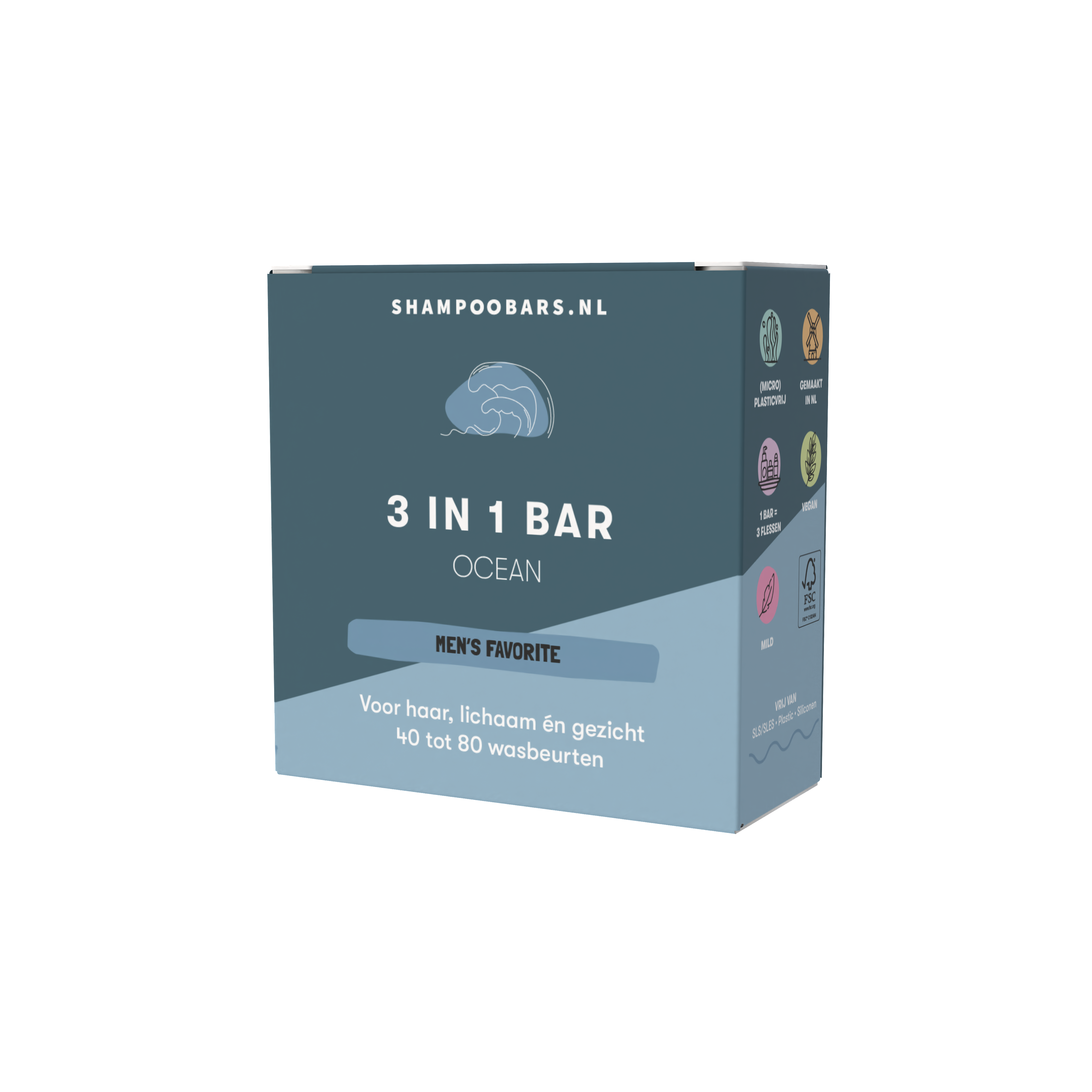 Shampoobars Shampoobars - 3 in 1 bar - Ocean - Pearls & Swines