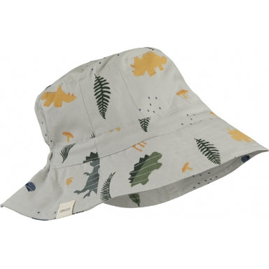 Liewood Liewood Sander Bucket Hat - Dino Dove Blue - Pearls & Swines