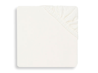 Jollein Jollein Fitted Sheet Cot Jersey 70x140cm/75x150cm - Ivory - Pearls & Swines