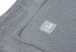 Jollein Jollein - Blanket Cradle Basic Knit Stone - Grey/Coral Fleece - Pearls & Swines
