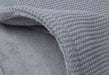 Jollein Jollein - Blanket Cradle Basic Knit Stone - Grey/Coral Fleece - Pearls & Swines