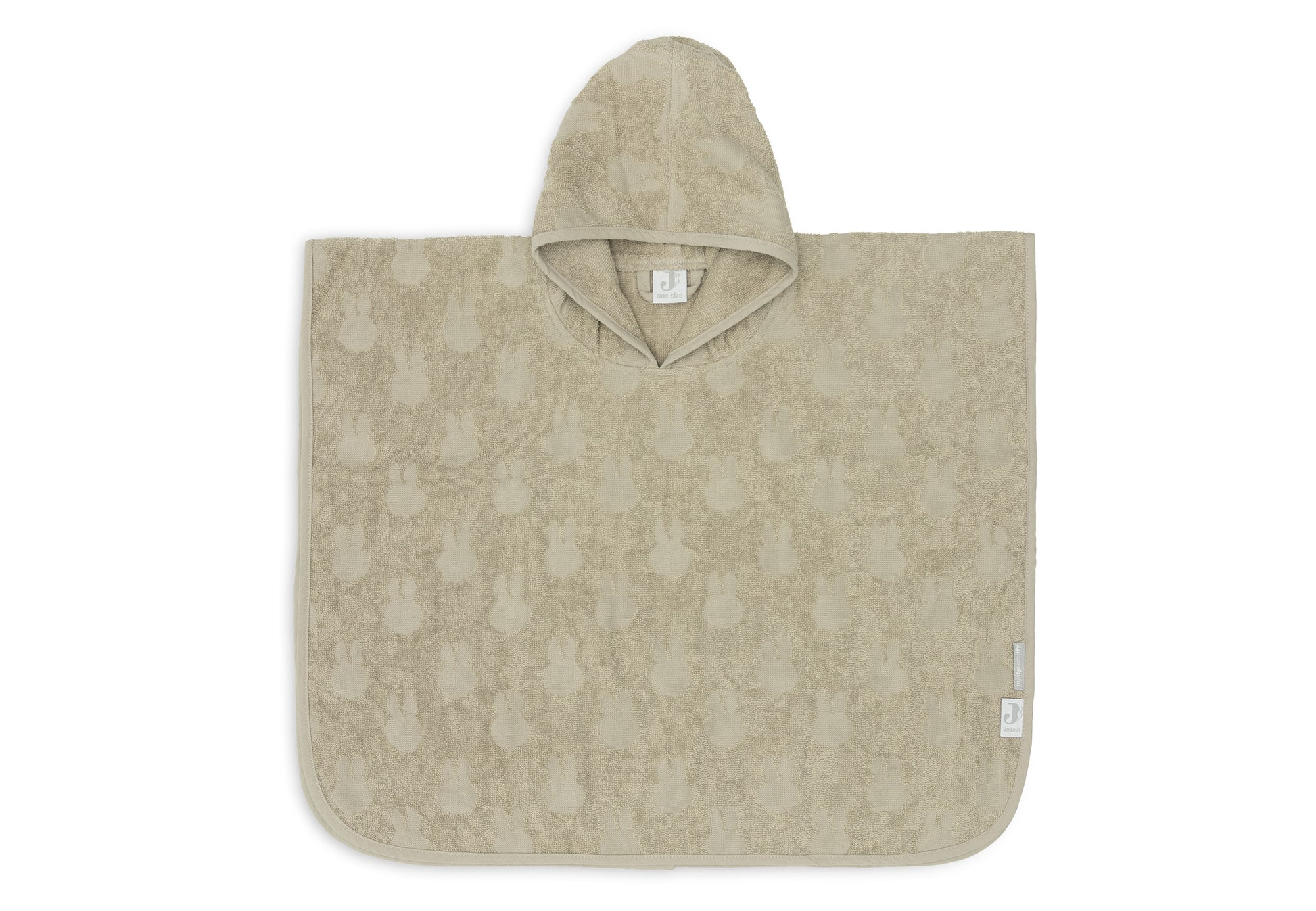 Jollein Jollein - Bath Poncho Terry Miffy Jacquard - Olive Green - Pearls & Swines