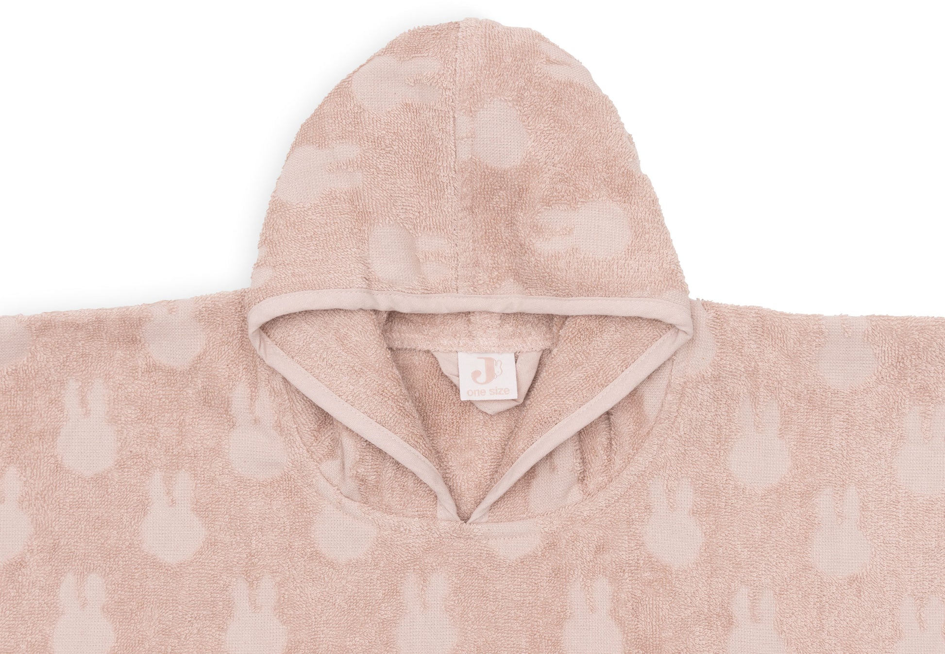 Jollein Jollein - Bath Poncho Terry Miffy Jacquard - Wild Rose - Pearls & Swines