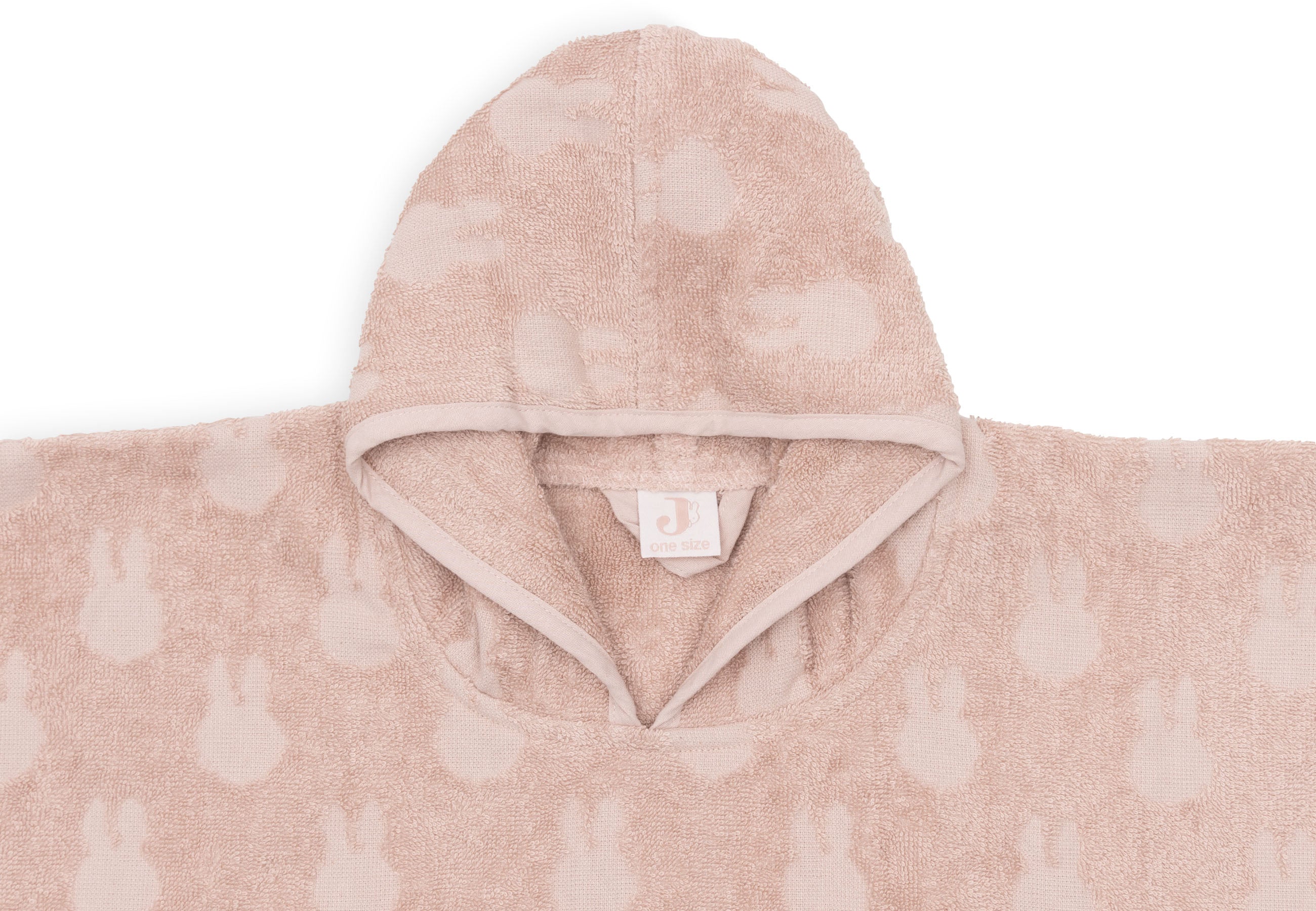 Jollein Jollein - Bath Poncho Terry Miffy Jacquard - Wild Rose - Pearls & Swines