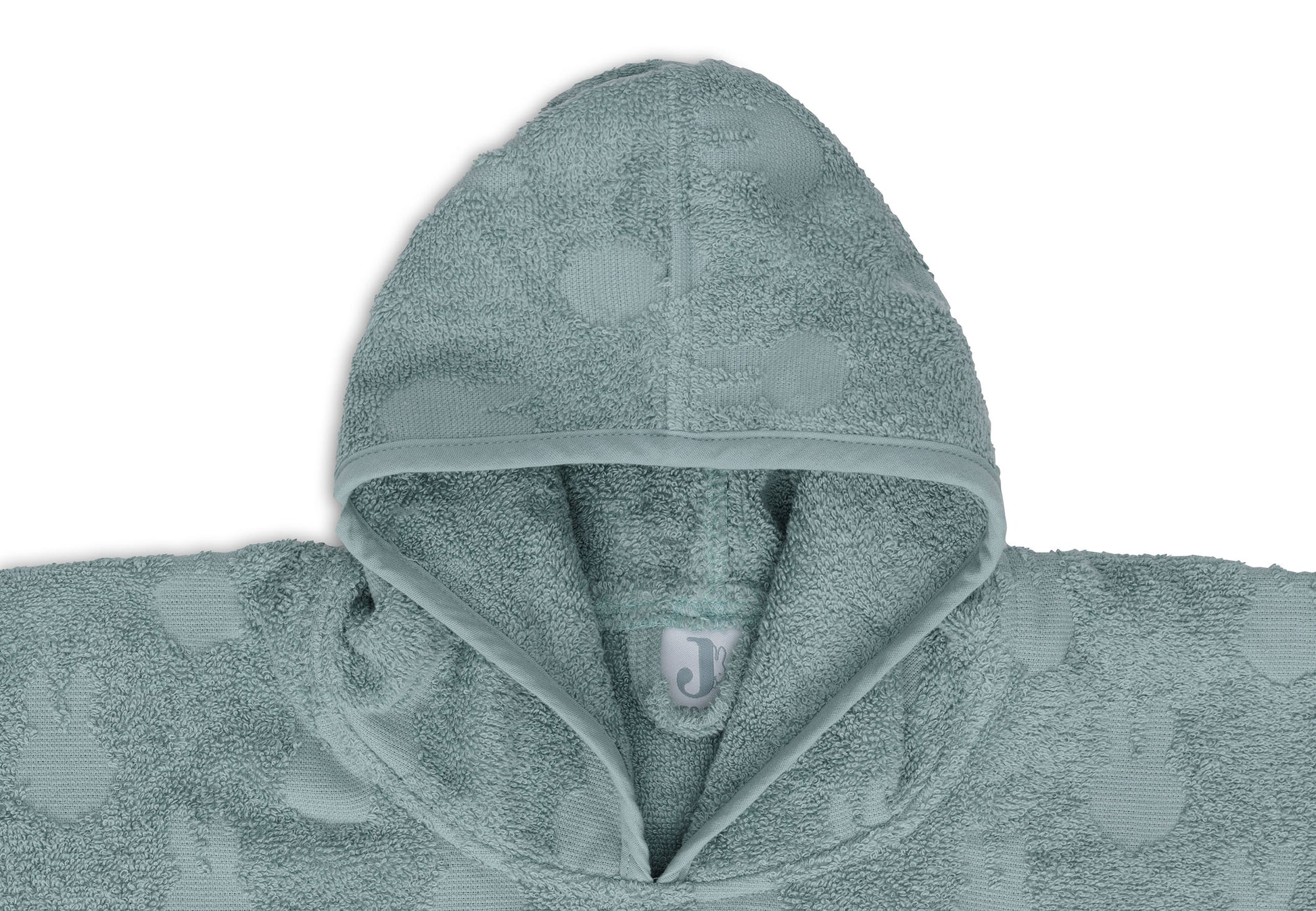Jollein Jollein - Bath Poncho - Terry Miffy Jacquard - Sea Green - Pearls & Swines
