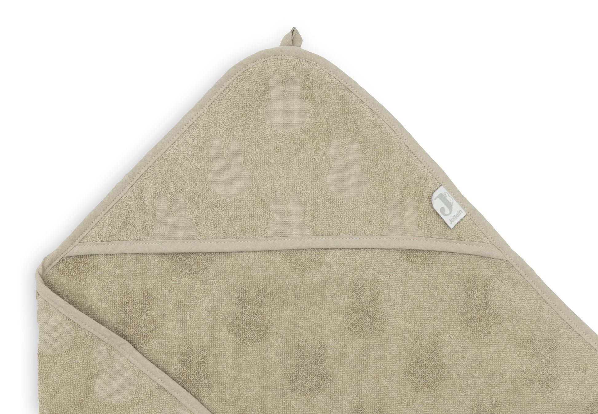 Jollein Jollein - Bath Cape Terry Miffy Jacquard - Olive Green - Pearls & Swines