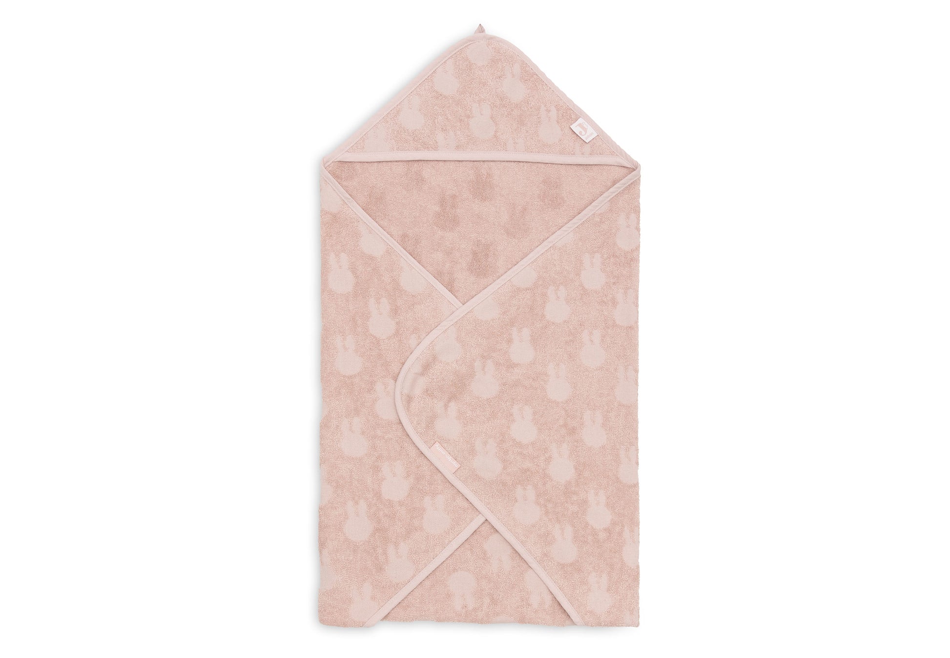 Jollein Jollein Bath Cape Terry Miffy Jacquard - Wild Rose - Pearls & Swines