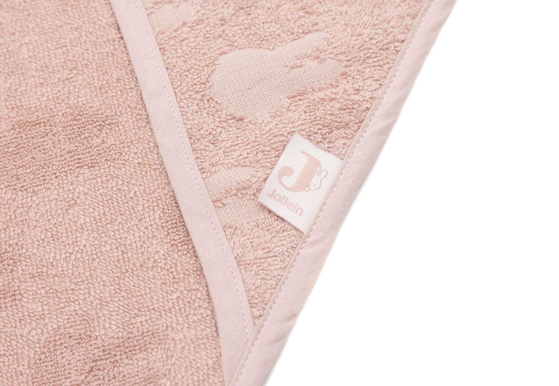 Jollein Jollein Bath Cape Terry Miffy Jacquard - Wild Rose - Pearls & Swines