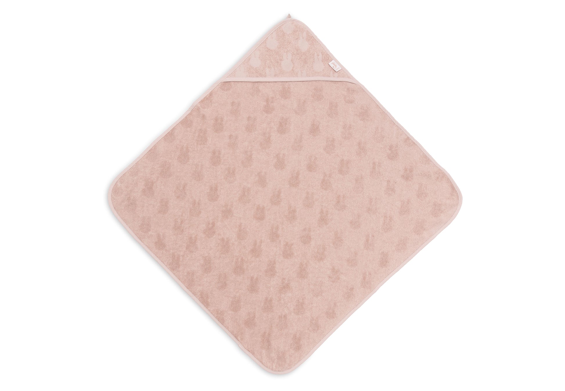 Jollein Jollein Bath Cape Terry Miffy Jacquard - Wild Rose - Pearls & Swines