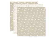 Jollein Jollein - Cloth Muslin - Twig Olive Green - 3 Pack - Pearls & Swines