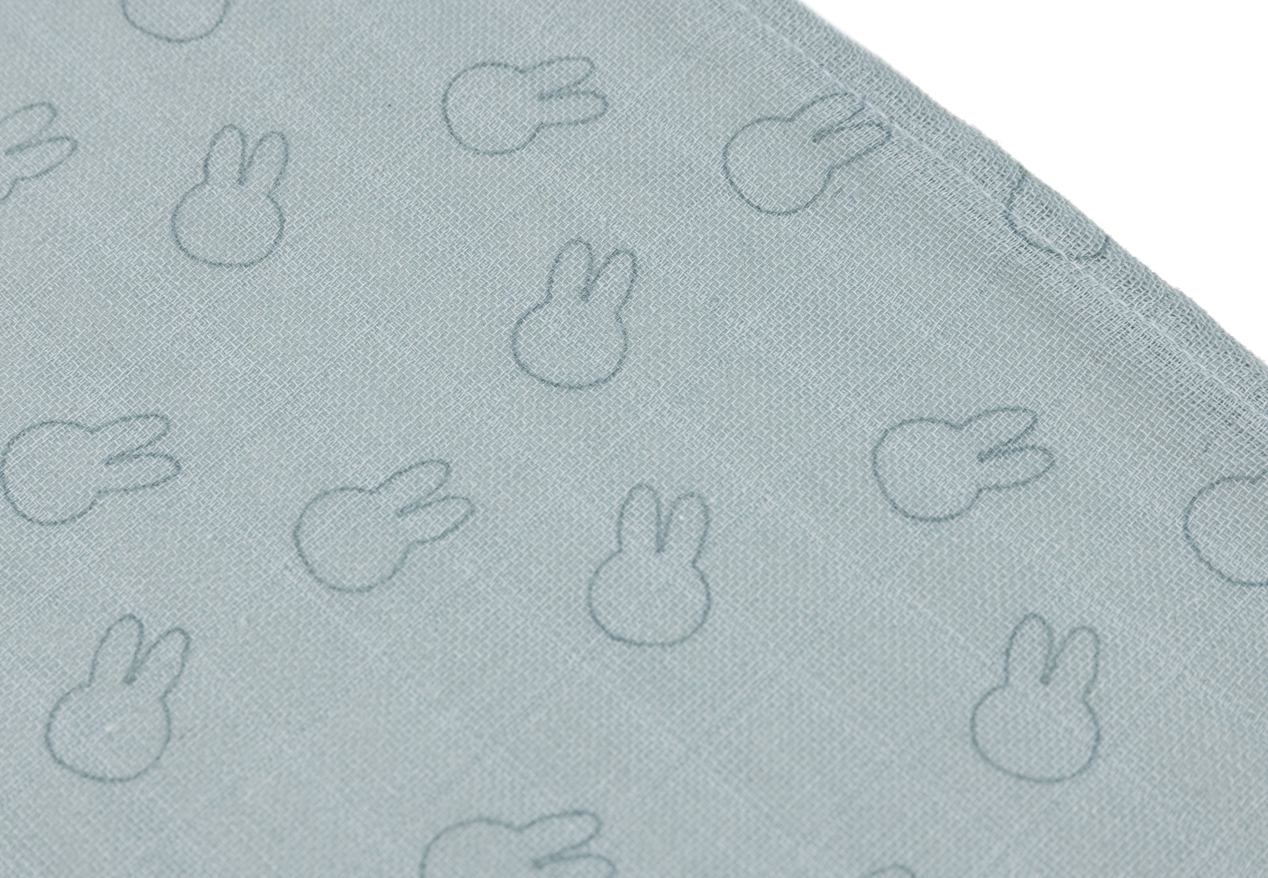 Jollein Jollein Cloth Muslin 70x70cm Miffy Silhouettes - Sea Green - 3 Pack - Pearls & Swines