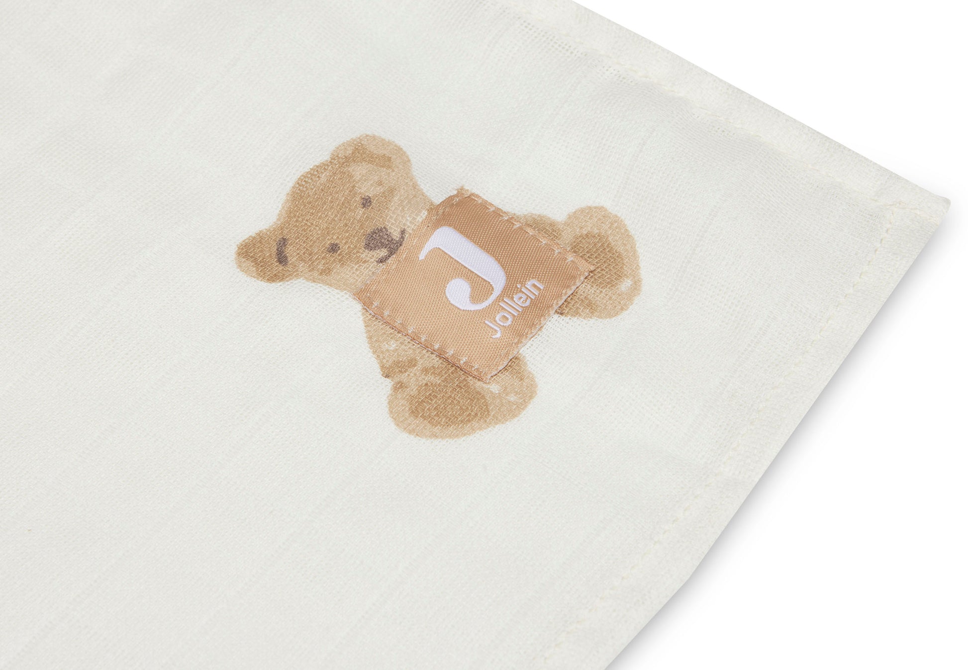 Jollein Jollein - Swaddle Muslin - Teddy Bear - 2 pack - Pearls & Swines