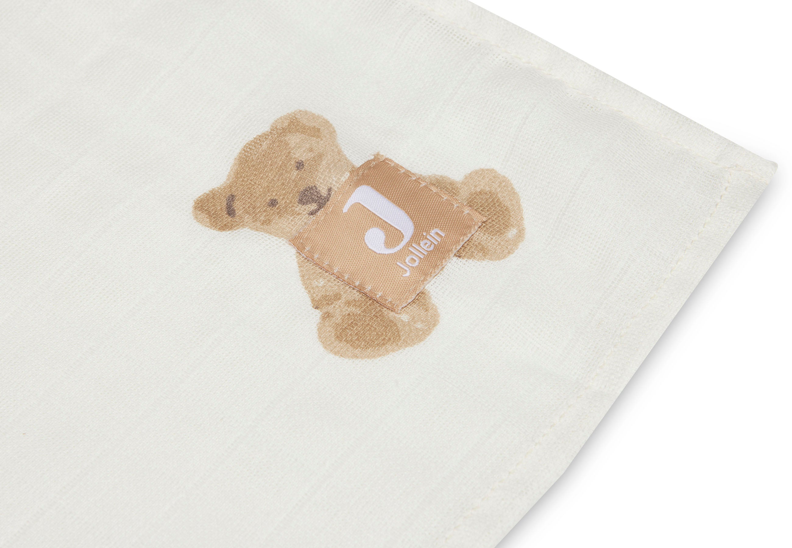 Jollein Jollein - Swaddle Muslin - Teddy Bear - 2 pack - Pearls & Swines