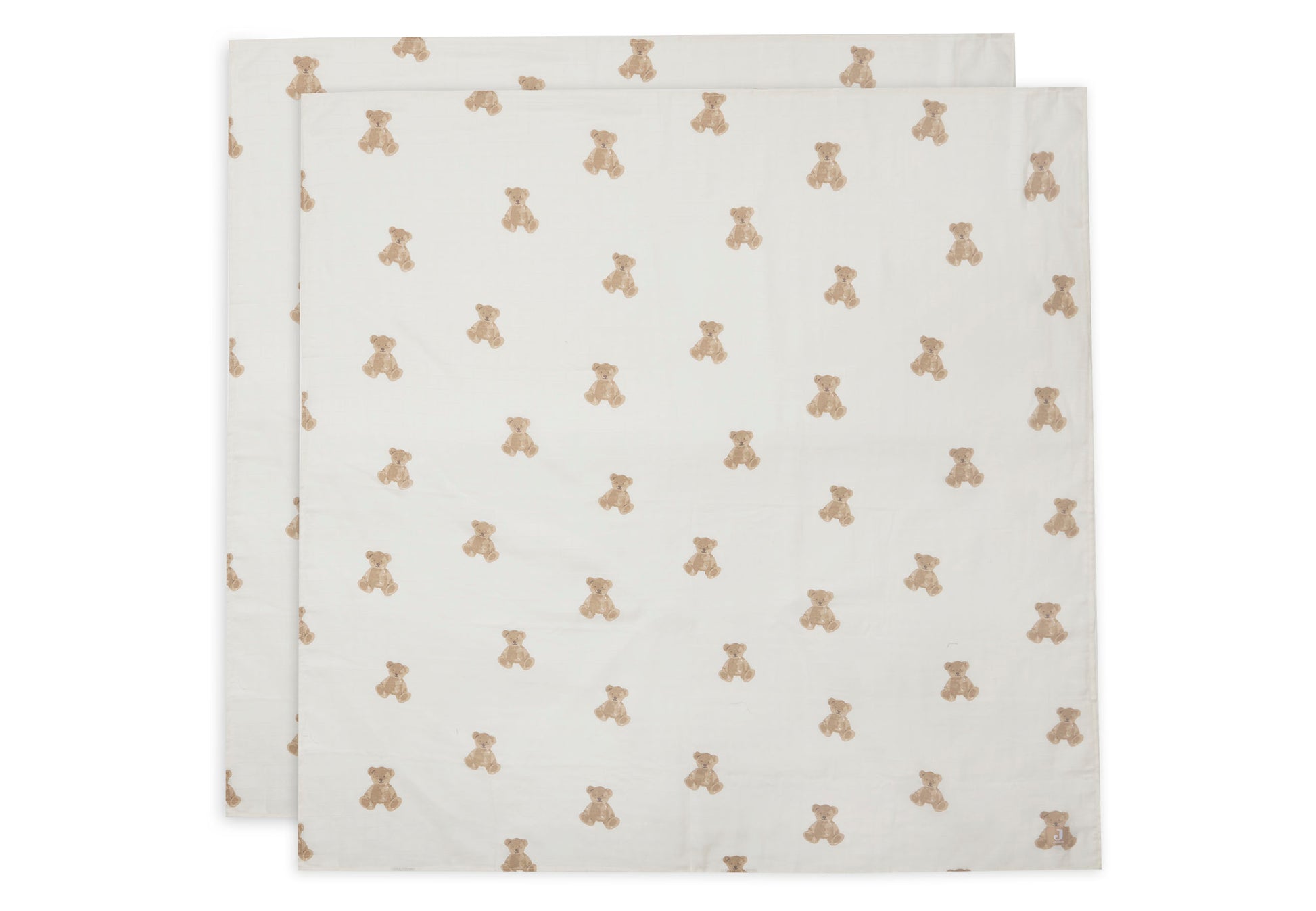 Jollein Jollein - Swaddle Muslin - Teddy Bear - 2 pack - Pearls & Swines