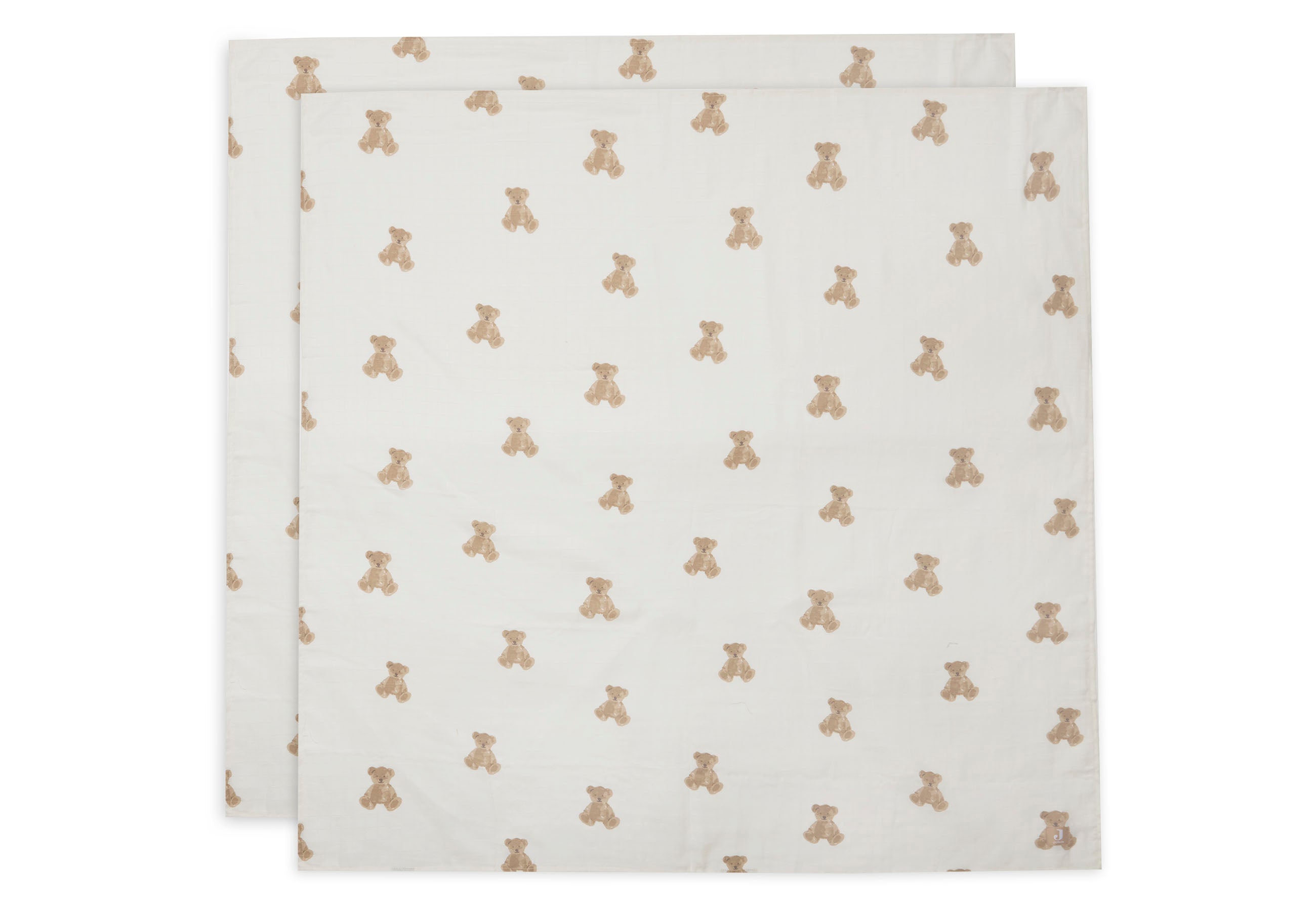 Jollein Jollein - Swaddle Muslin - Teddy Bear - 2 pack - Pearls & Swines