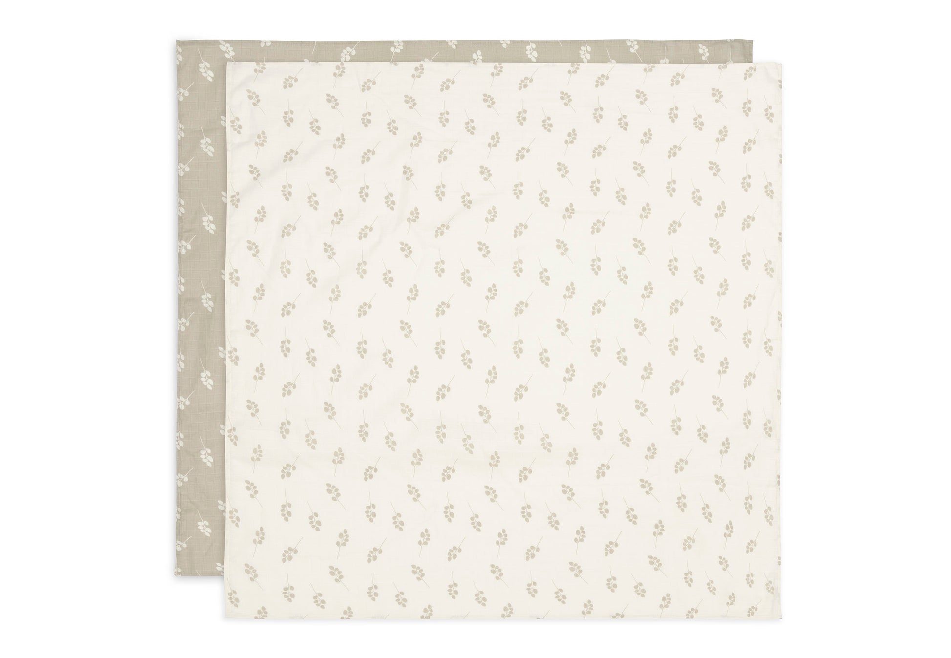 Jollein Jollein - Swaddle Muslin - Twig Olive Green - 2 pack - Pearls & Swines