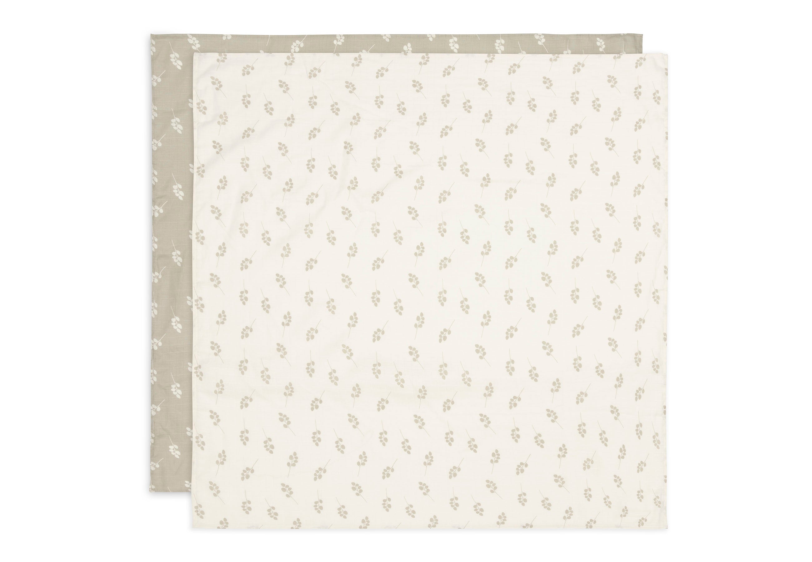 Jollein Jollein - Swaddle Muslin - Twig Olive Green - 2 pack - Pearls & Swines
