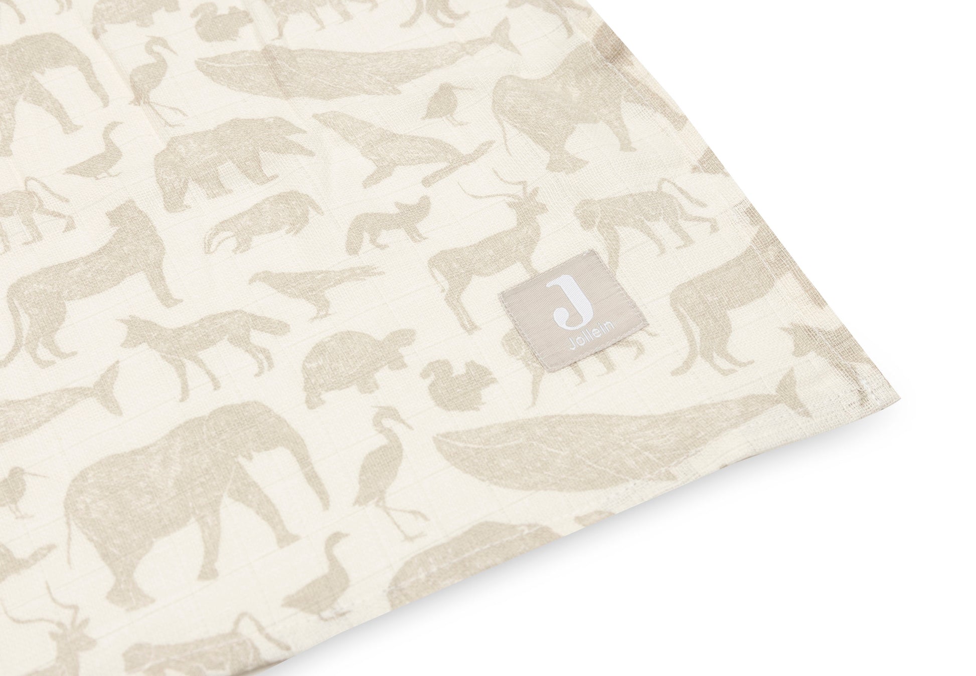 Jollein Jollein - Swaddle Muslin - Animals Nougat - 2 pack - Pearls & Swines