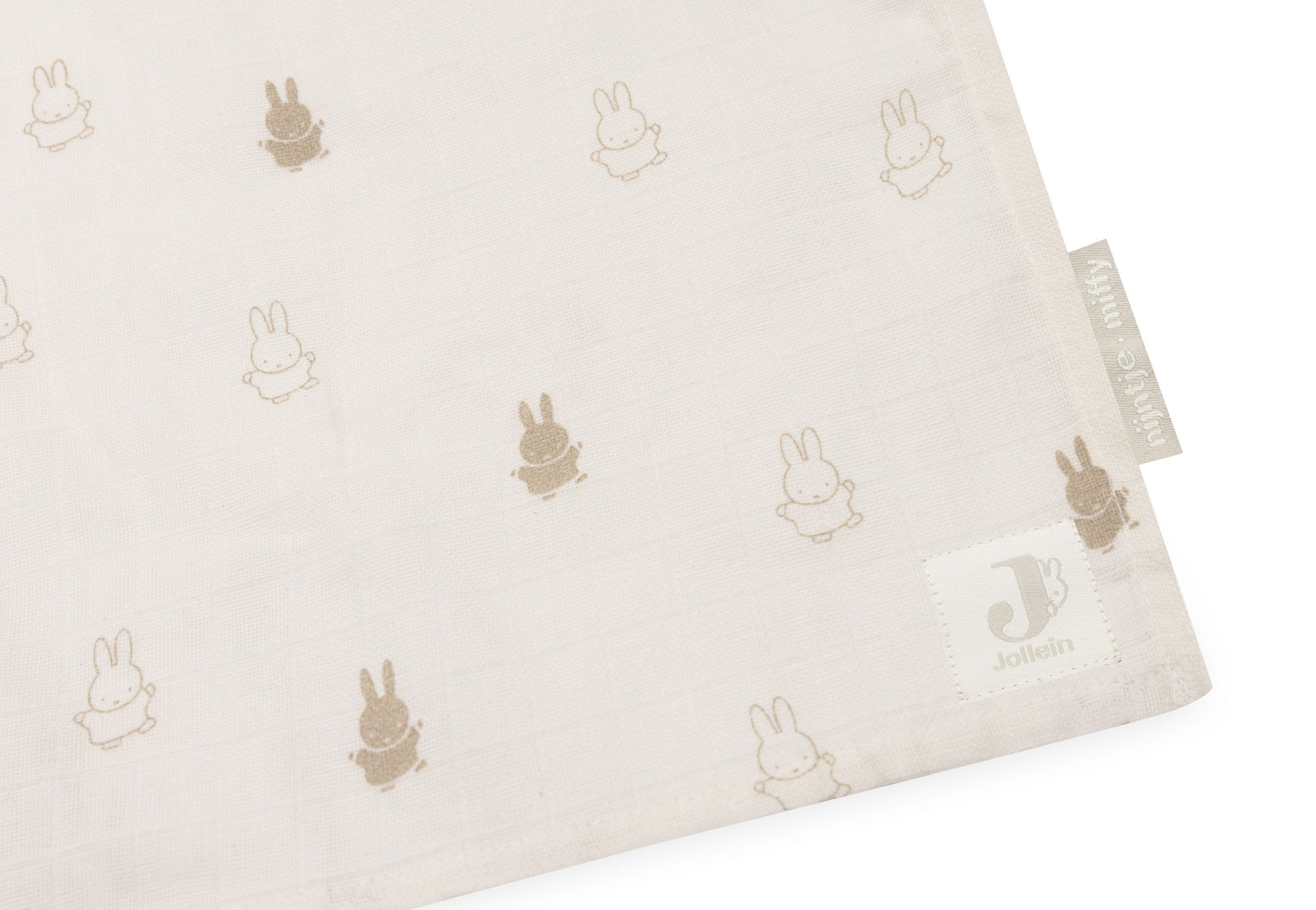 Jollein Jollein - Swaddle Muslin - Happy Miffy Nougat - 2 Pack - Pearls & Swines