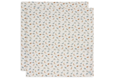 Jollein Jollein Swaddle Muslin 115x115cm - Roarsome - 2 Pack - Pearls & Swines