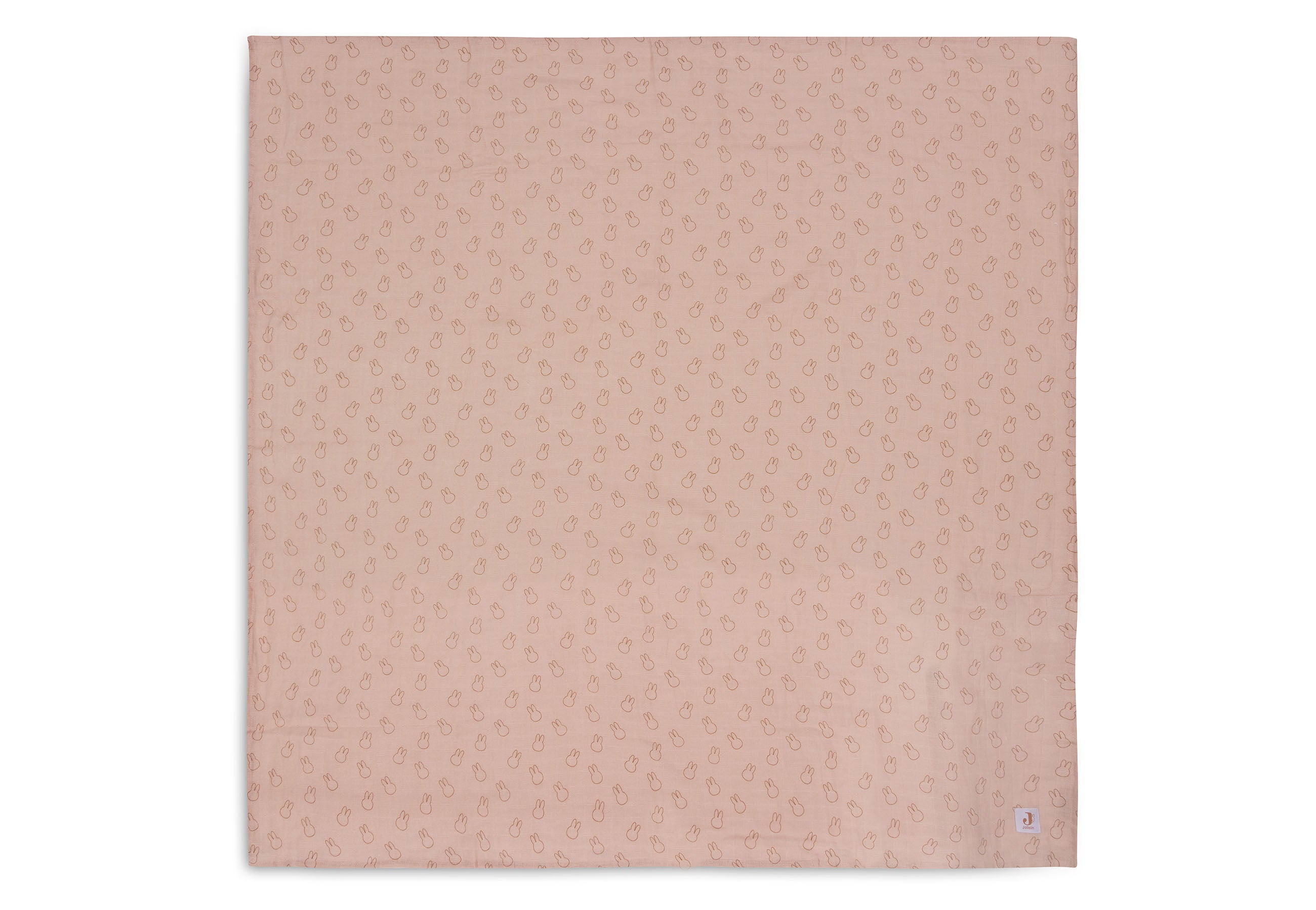 Jollein Jollein Swaddle Muslin 115x115cm Miffy Silhouettes - Wild Rose - 2 Pack - Pearls & Swines