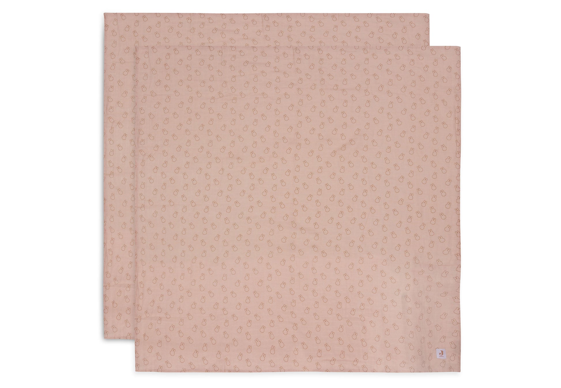 Jollein Jollein - Swaddle Muslin - Miffy Silhouettes - Wild Rose - 2 Pack - Pearls & Swines