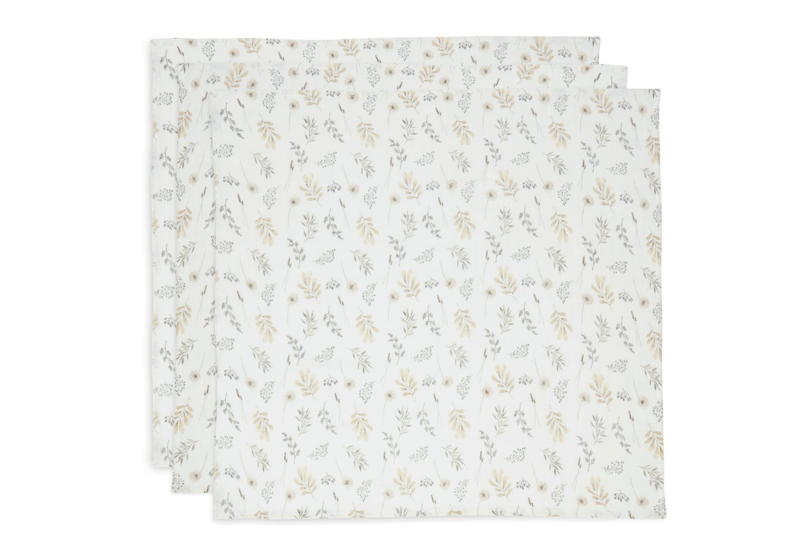 Jollein Jollein Cloth Muslin 70x70cm - Wild Flowers (3 Pack) - Pearls & Swines