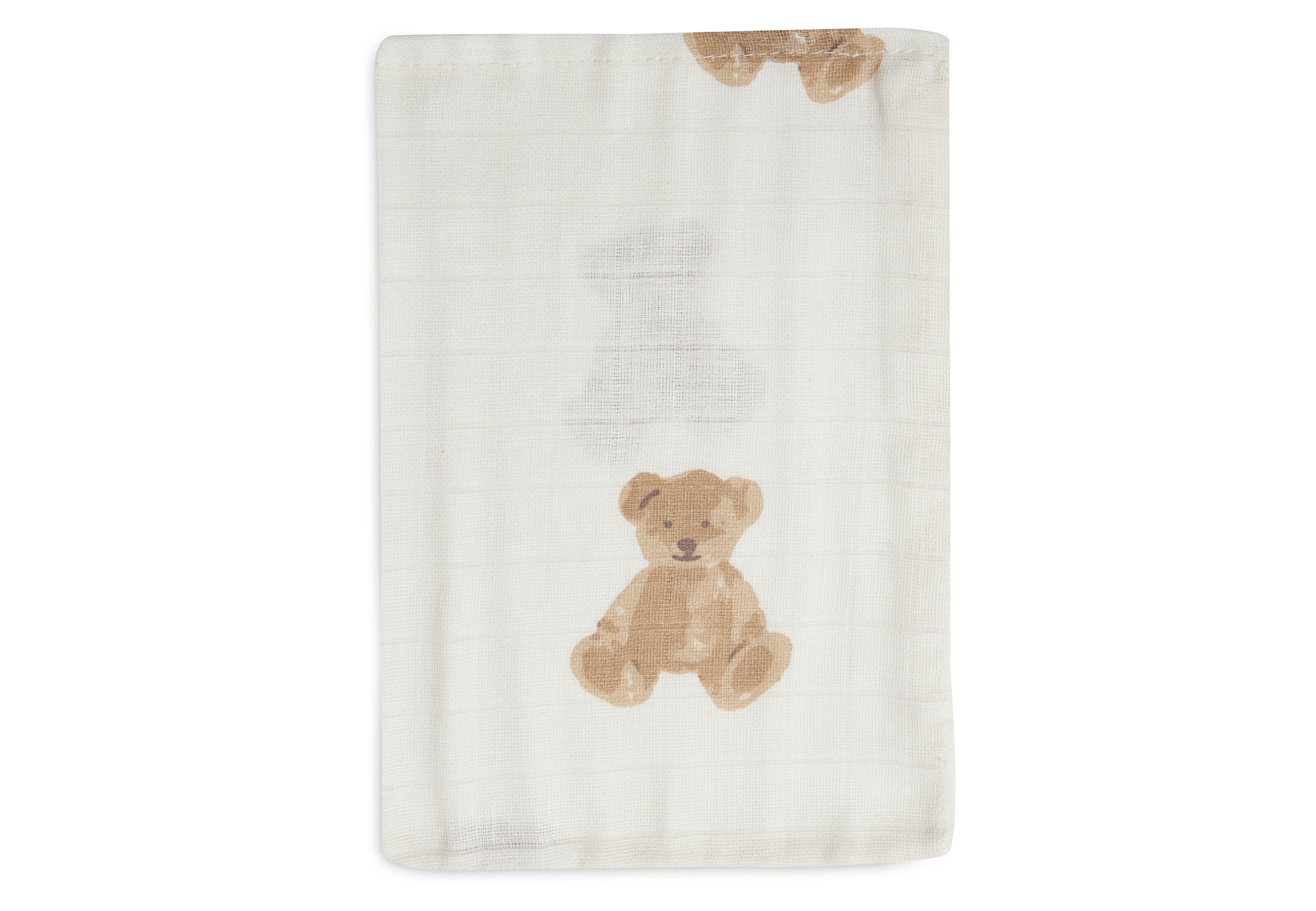 Jollein Jollein Washcloth Muslin 15x20cm - Teddy Bear (3 Pack) - Pearls & Swines