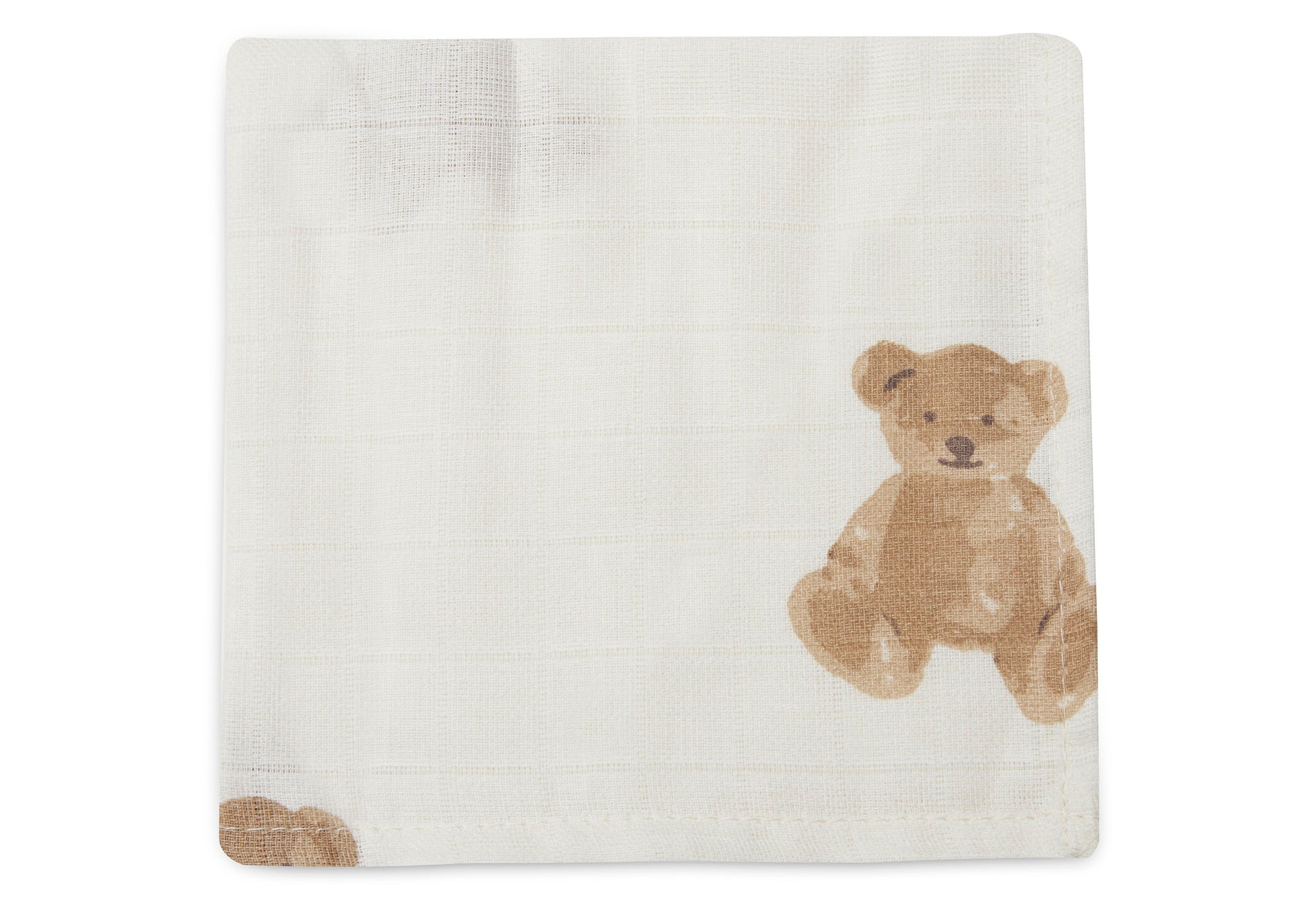 Jollein Jollein - Mouth Cloth Muslin - Teddy Bear - 3 Pack - Pearls & Swines