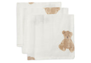 Jollein Jollein - Mouth Cloth Muslin - Teddy Bear - 3 Pack - Pearls & Swines
