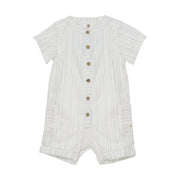 Enfant Enfant - Palysuit Muslin Stripe - Citadel - Pearls & Swines