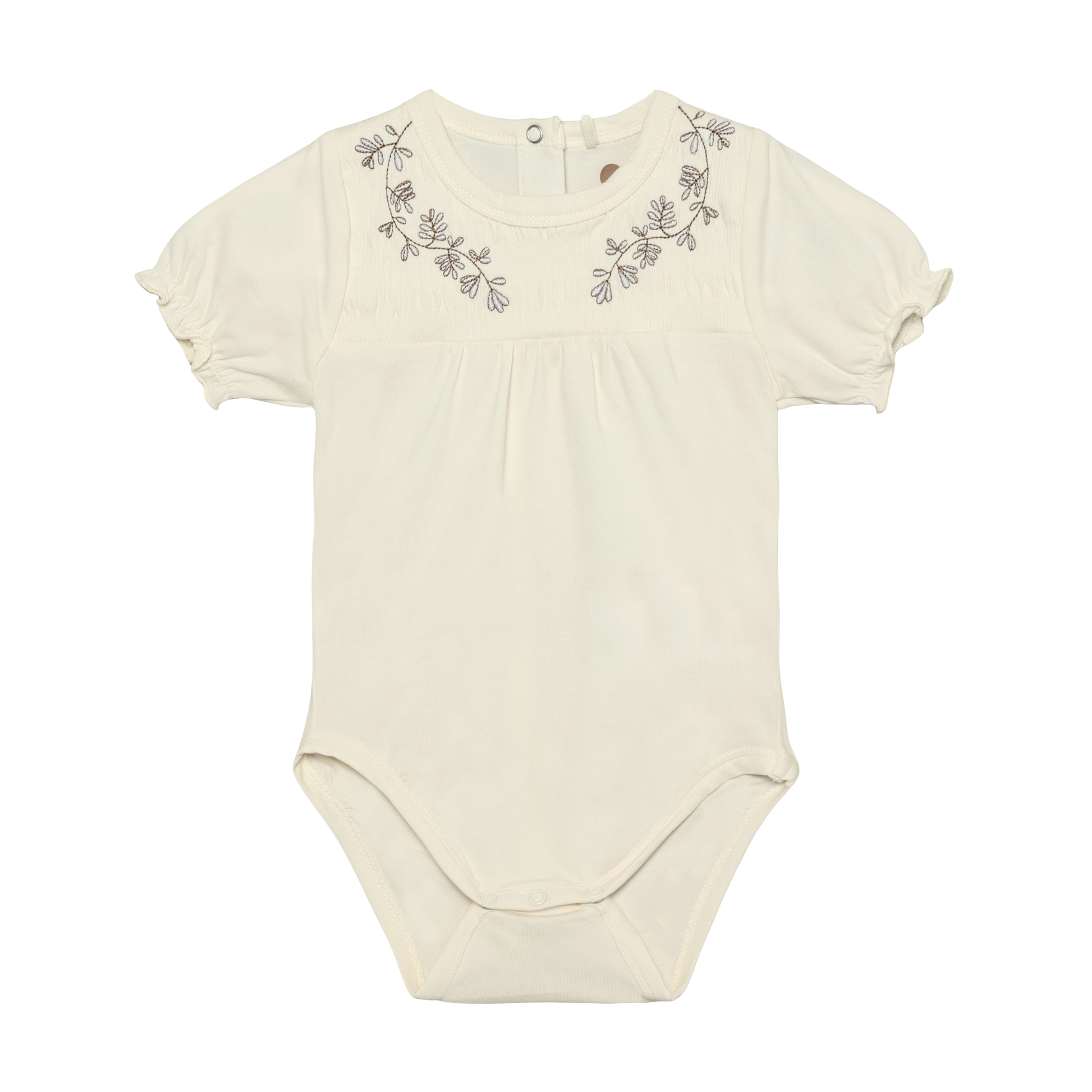 Enfant Enfant - Body SS Embroidery - Eggnog - Pearls & Swines