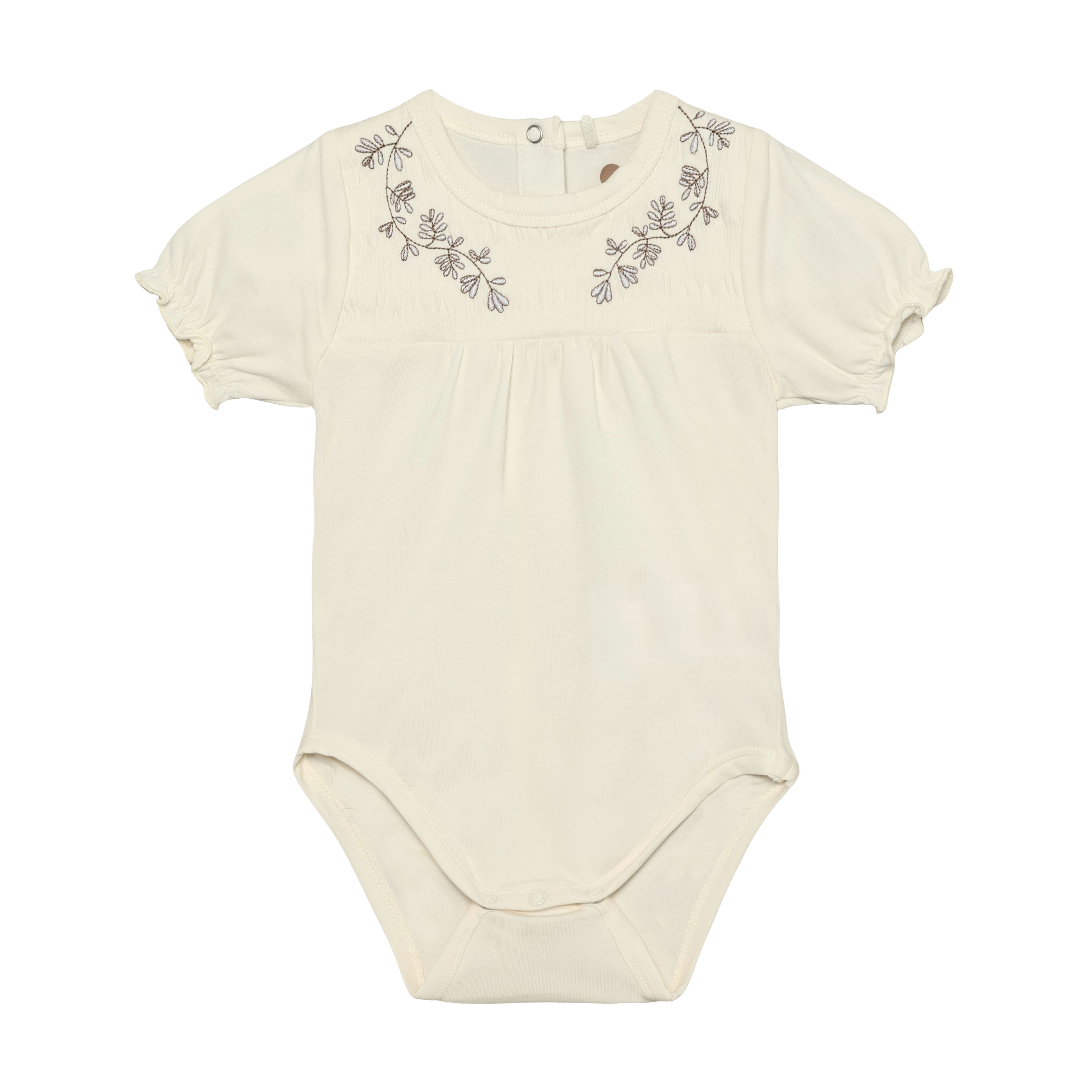 Enfant Enfant - Body SS Embroidery - Eggnog - Pearls & Swines