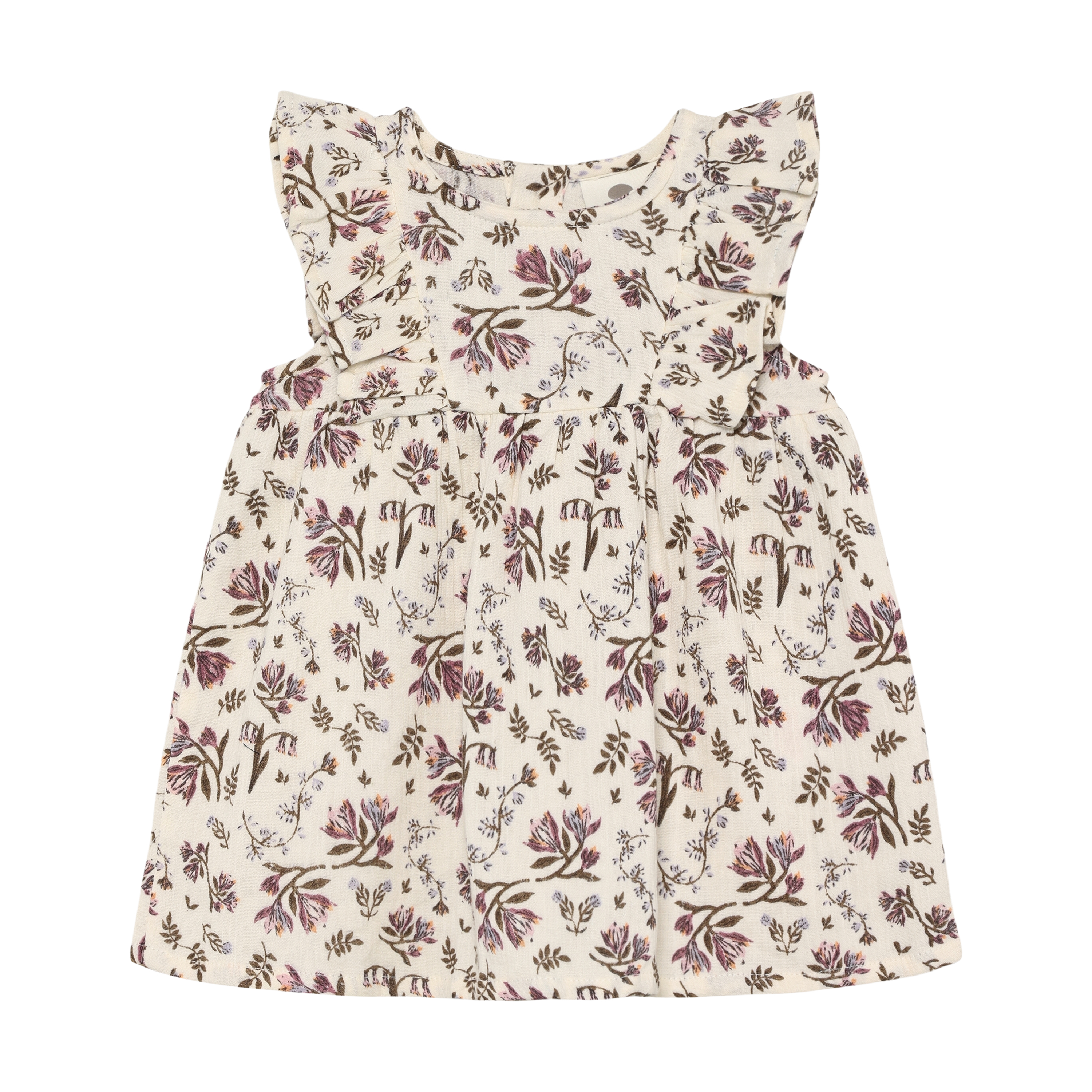 Enfant Enfant - Dress NS Floral Woven - Eggnog - Pearls & Swines