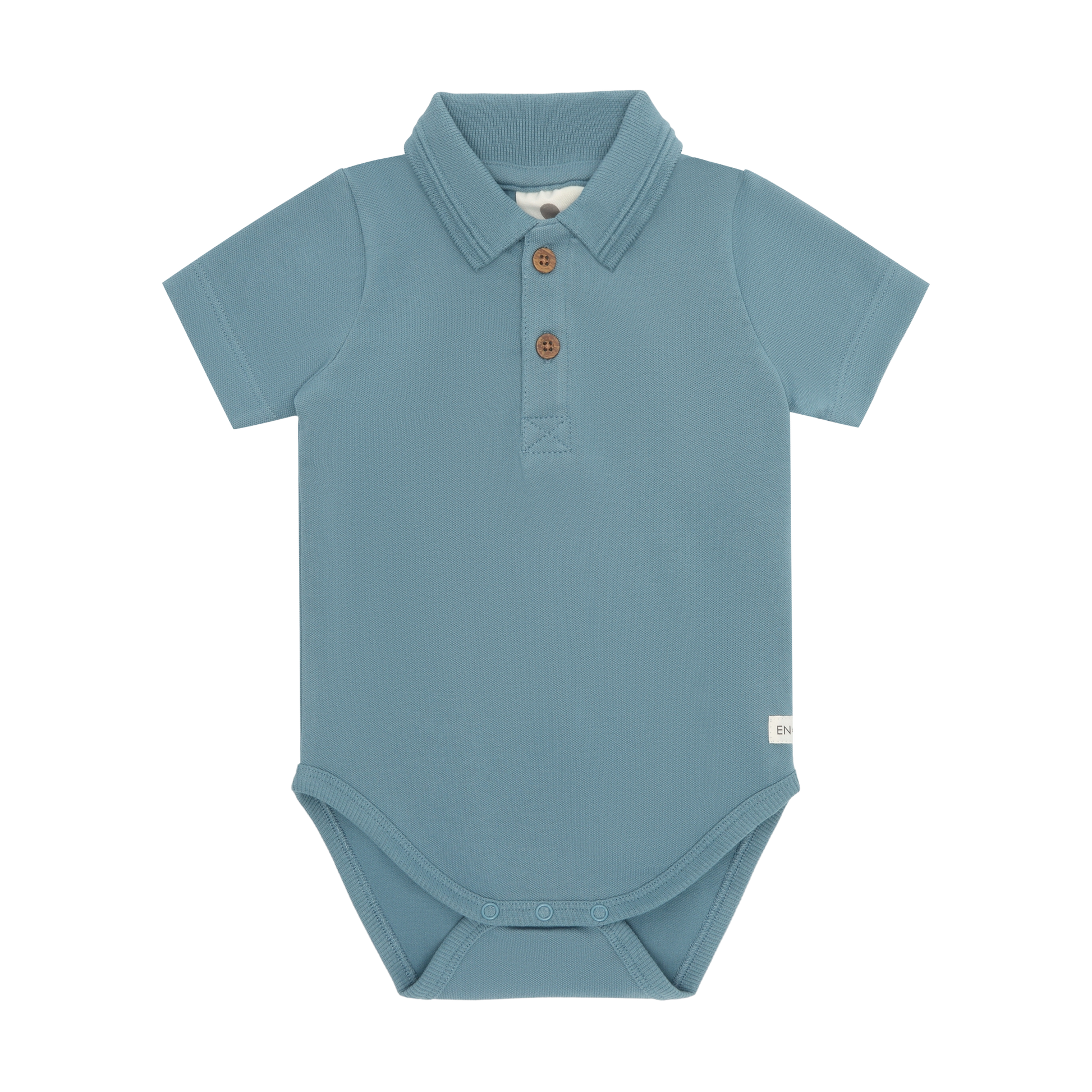 Enfant Enfant - Newborn Body Polo - Citadel - Pearls & Swines