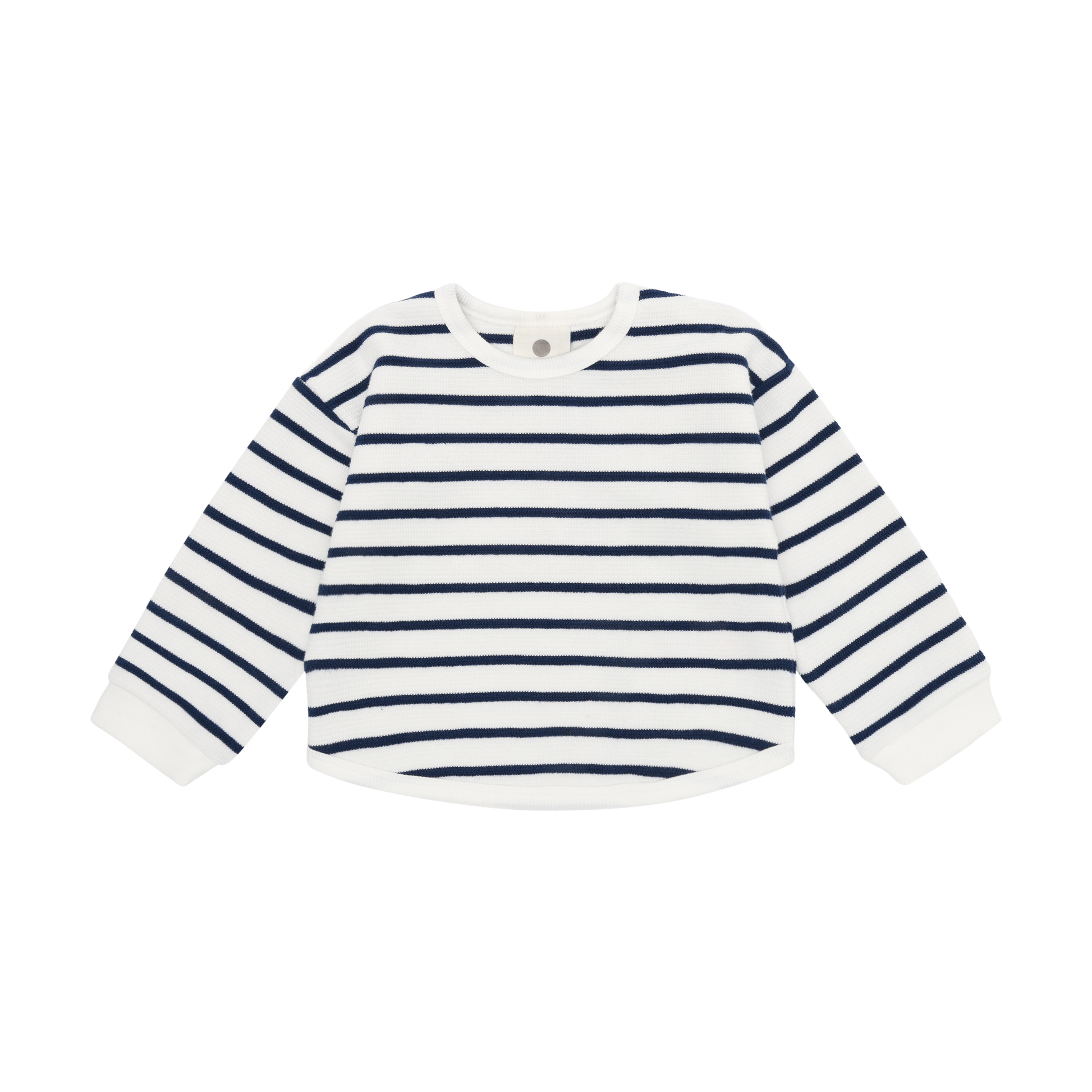 Enfant Enfant - Newborn Sweatshirt Stripe - Medieval Blue - Pearls & Swines